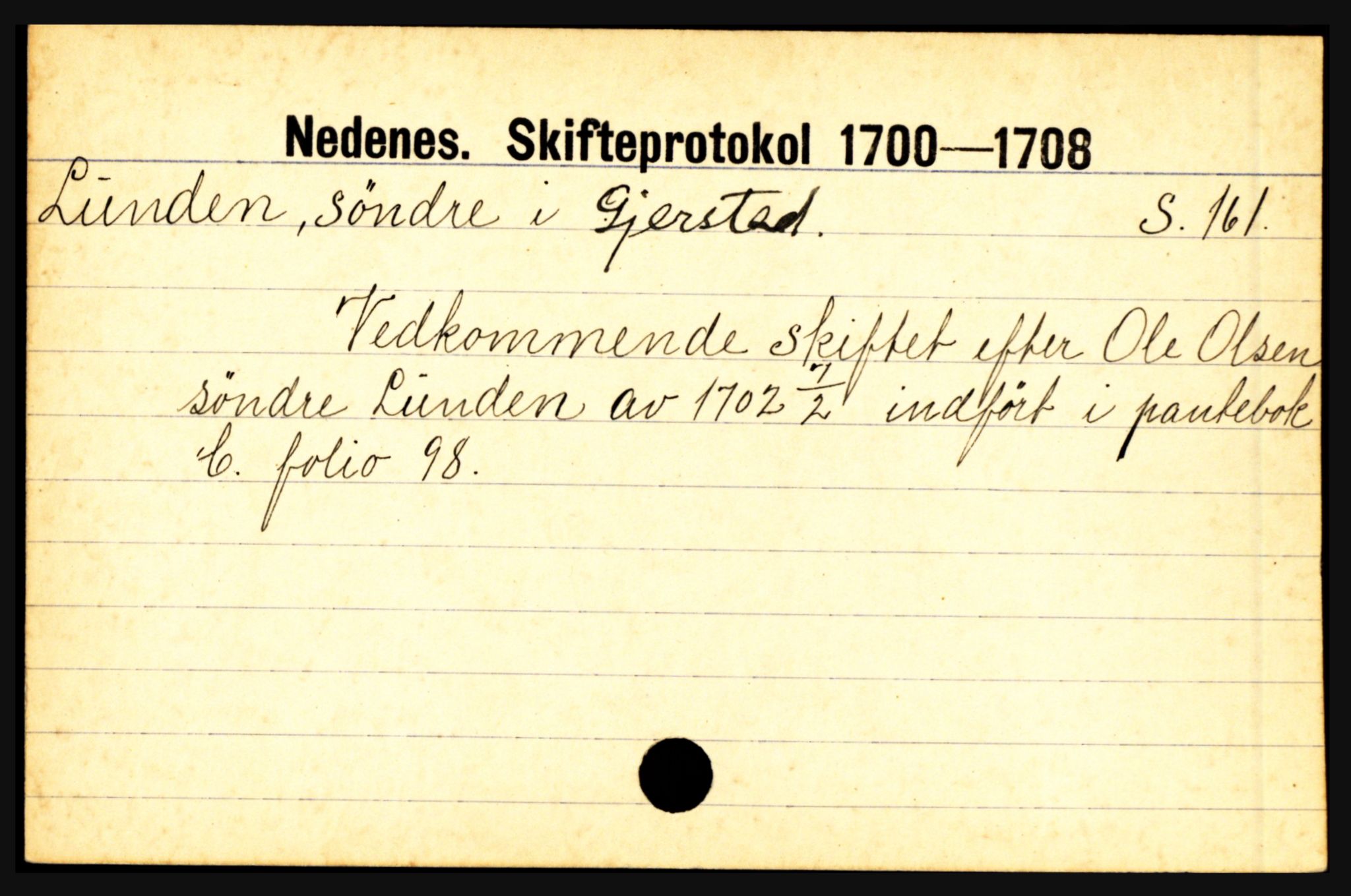 Nedenes sorenskriveri før 1824, SAK/1221-0007/H, p. 18445