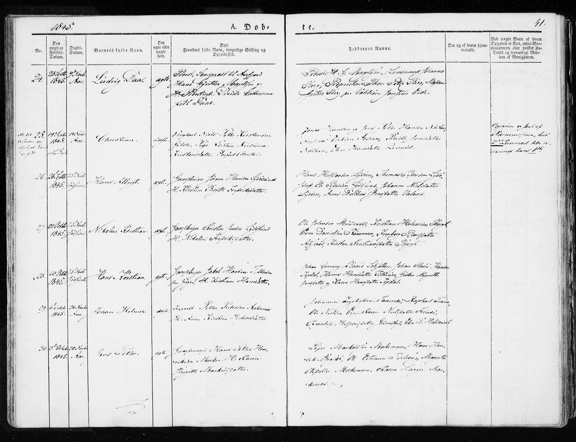 Ministerialprotokoller, klokkerbøker og fødselsregistre - Sør-Trøndelag, SAT/A-1456/655/L0676: Parish register (official) no. 655A05, 1830-1847, p. 41