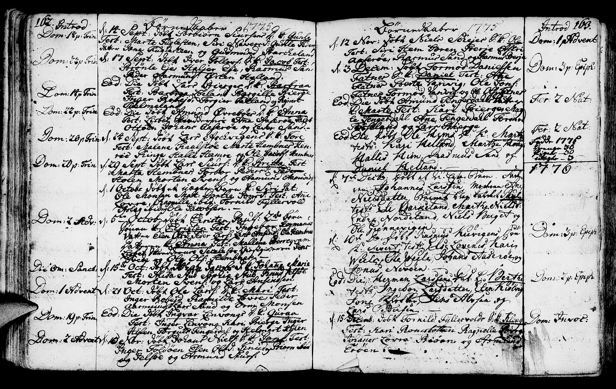 Jelsa sokneprestkontor, SAST/A-101842/01/IV: Parish register (official) no. A 3, 1768-1796, p. 162-163
