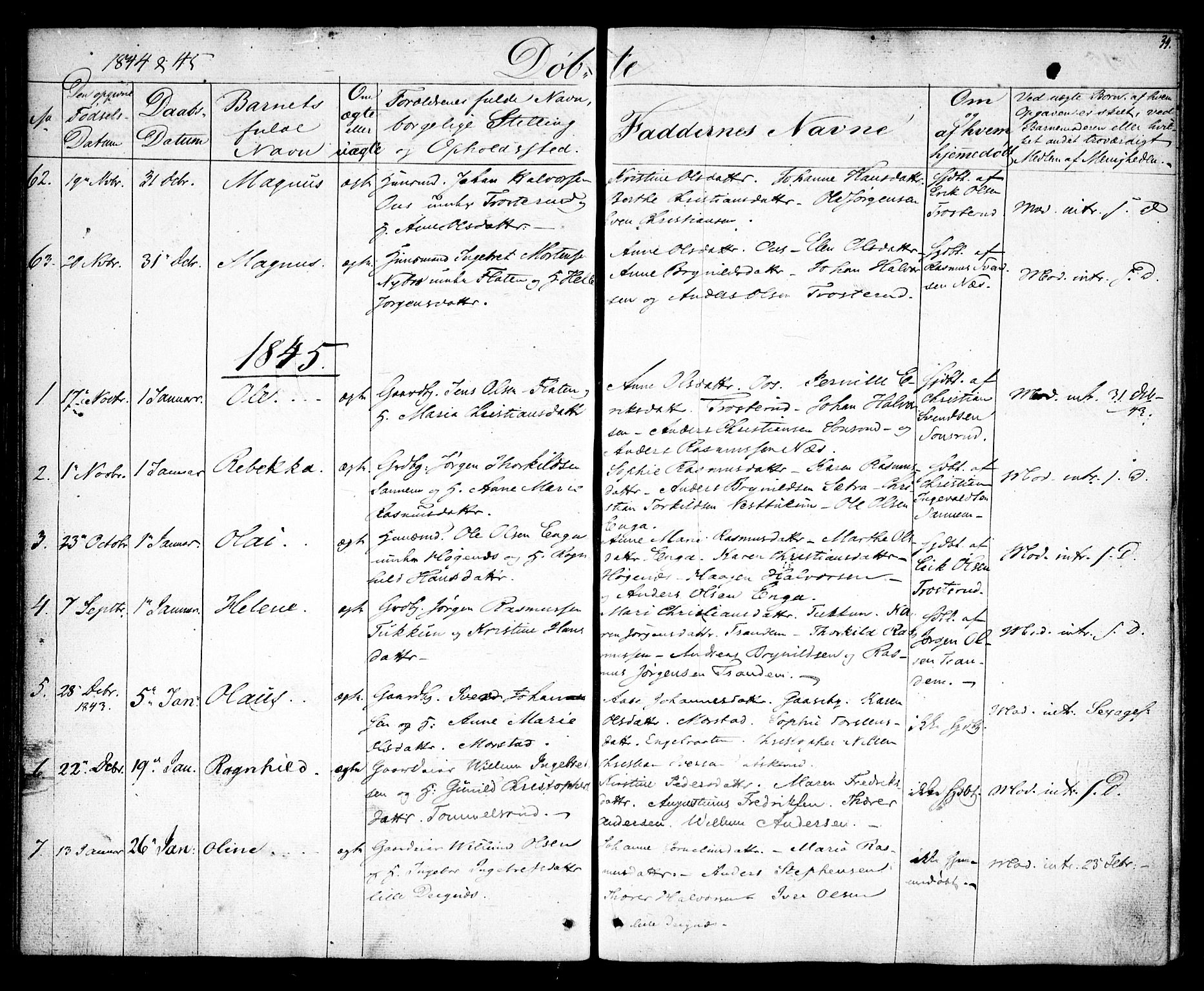 Rødenes prestekontor Kirkebøker, AV/SAO-A-2005/F/Fa/L0005: Parish register (official) no. I 5, 1838-1849, p. 34