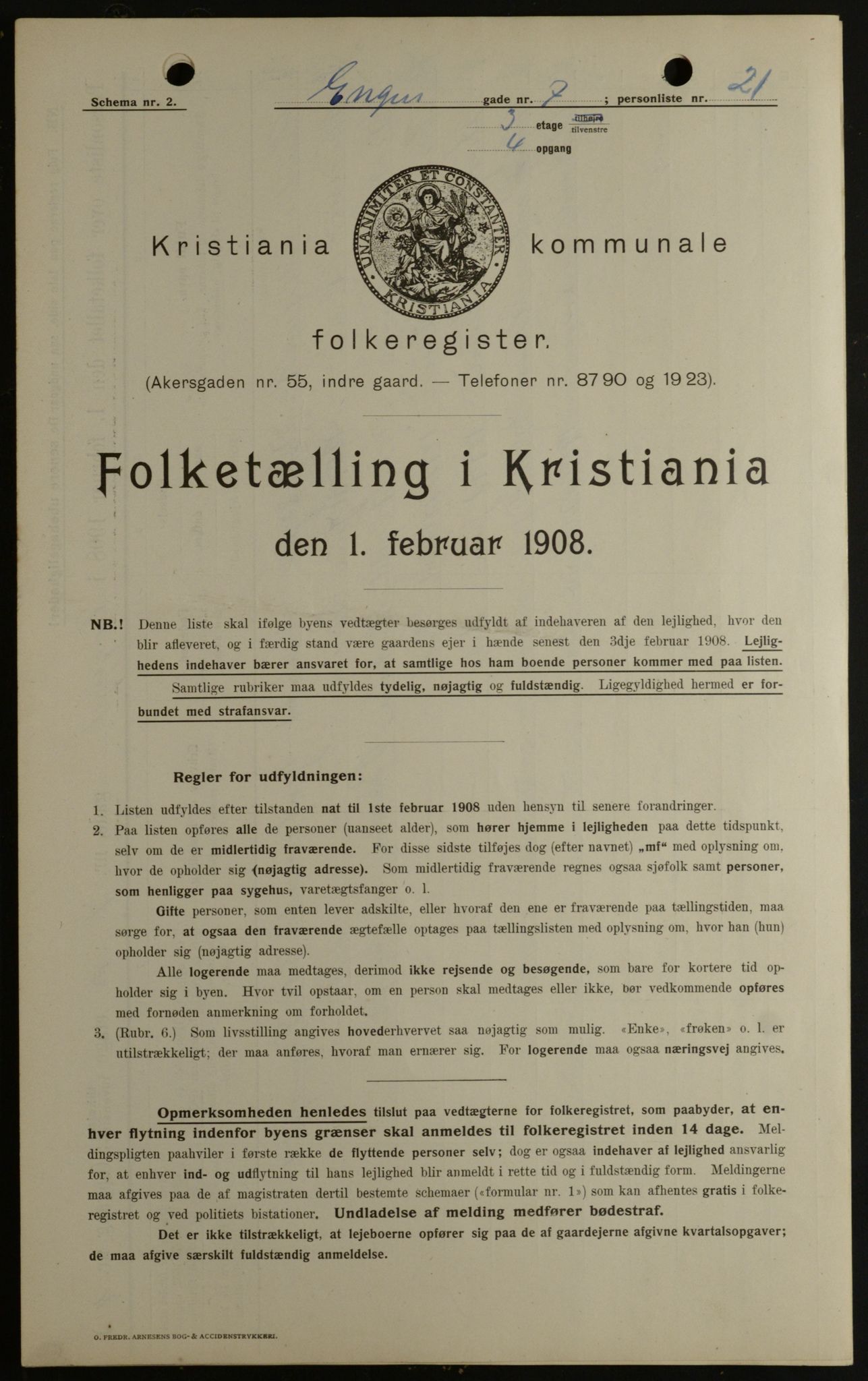 OBA, Municipal Census 1908 for Kristiania, 1908, p. 19802