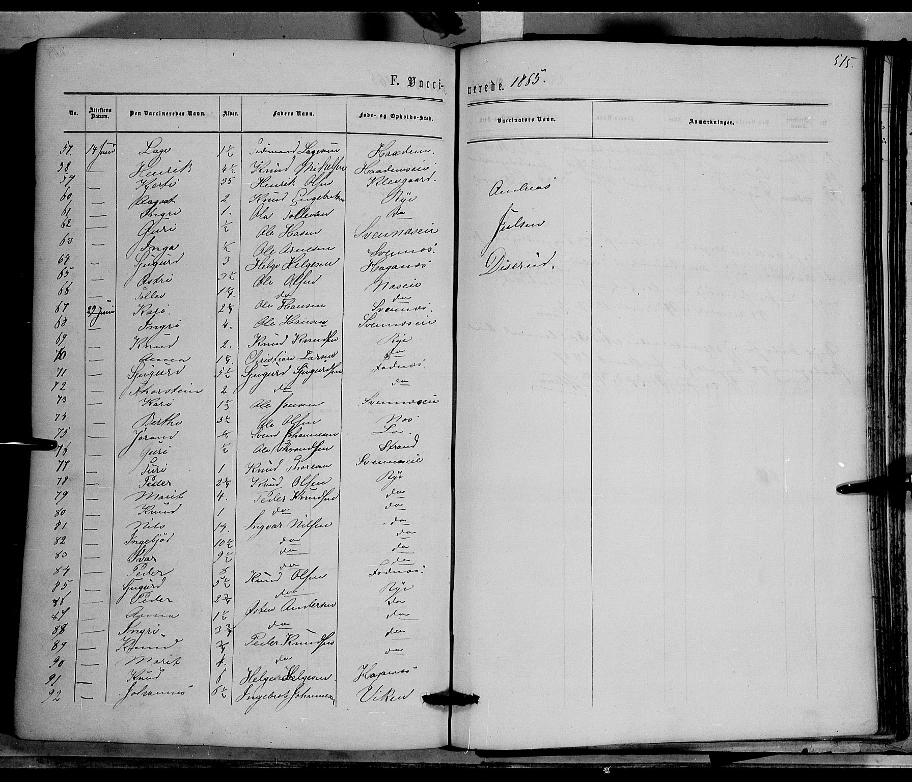 Nord-Aurdal prestekontor, AV/SAH-PREST-132/H/Ha/Haa/L0008: Parish register (official) no. 8, 1863-1875, p. 515