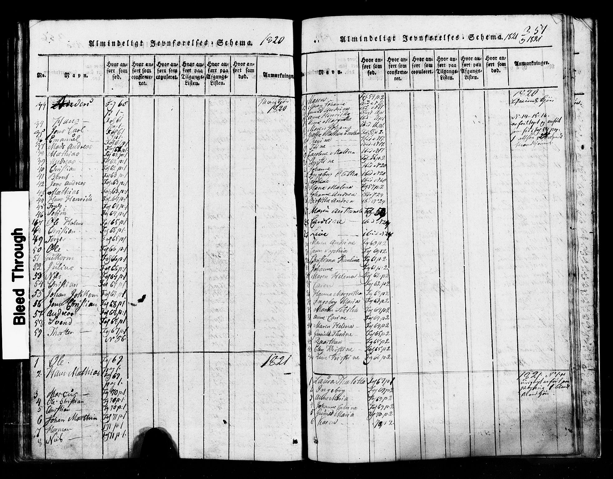 Hurum kirkebøker, SAKO/A-229/G/Ga/L0001: Parish register (copy) no. I 1, 1816-1826, p. 357