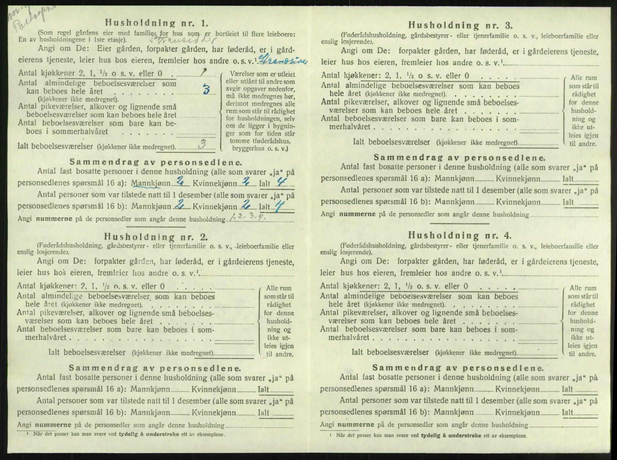 SAT, 1920 census for Vikna, 1920, p. 1140