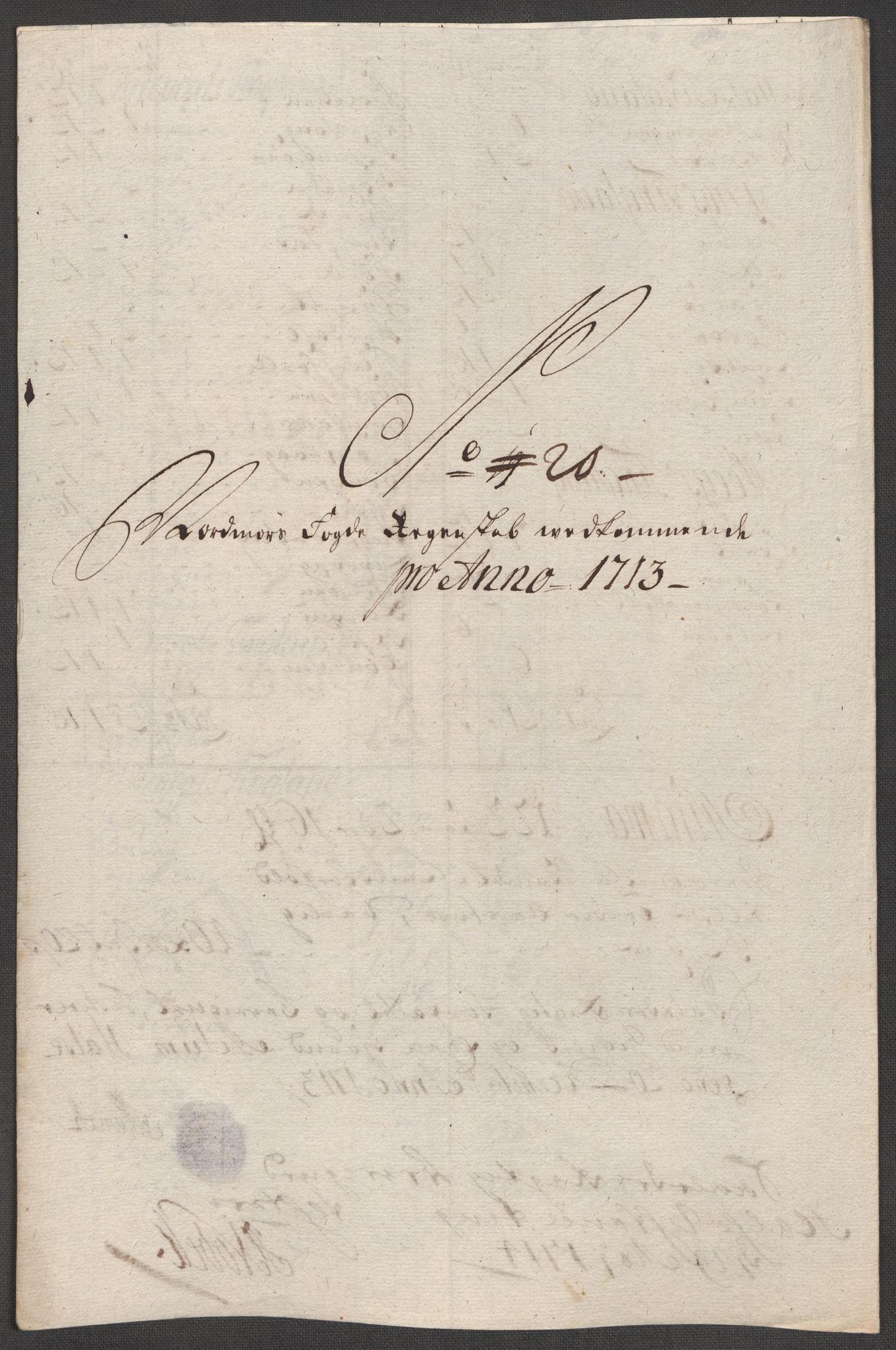 Rentekammeret inntil 1814, Reviderte regnskaper, Fogderegnskap, RA/EA-4092/R56/L3747: Fogderegnskap Nordmøre, 1713, p. 154