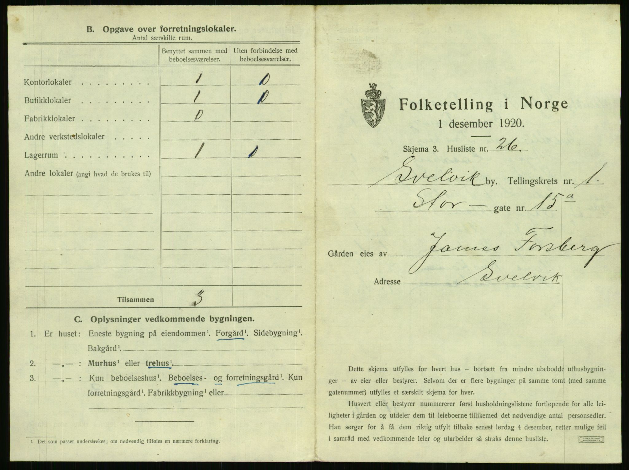 SAKO, 1920 census for Svelvik, 1920, p. 67