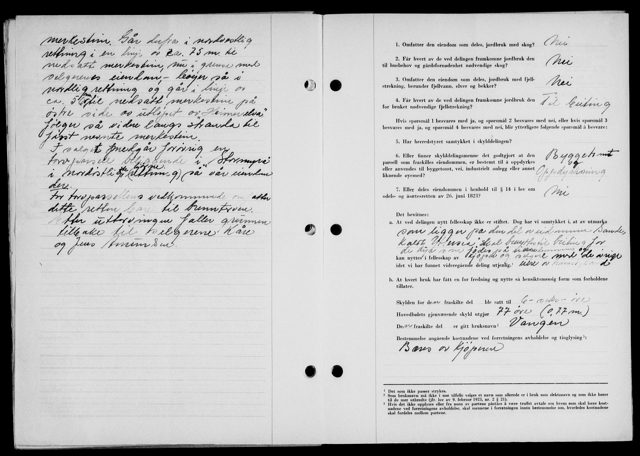 Lofoten sorenskriveri, SAT/A-0017/1/2/2C/L0023a: Mortgage book no. 23a, 1950-1950, Diary no: : 1116/1950