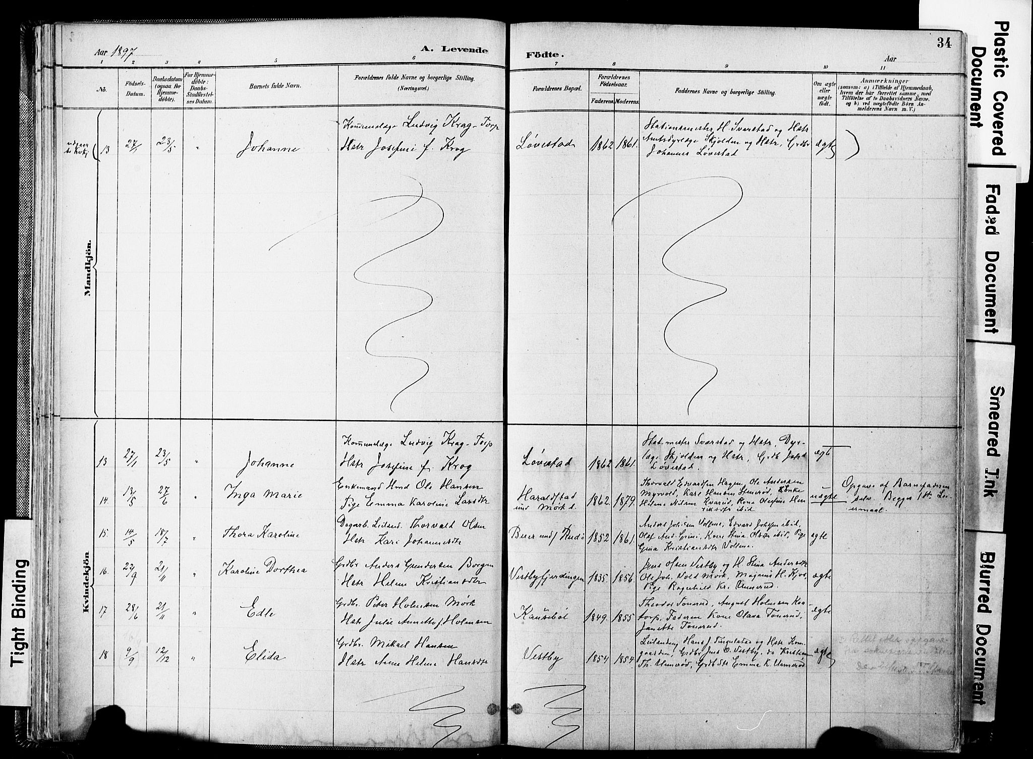 Spydeberg prestekontor Kirkebøker, AV/SAO-A-10924/F/Fa/L0008: Parish register (official) no. I 8, 1886-1900, p. 34