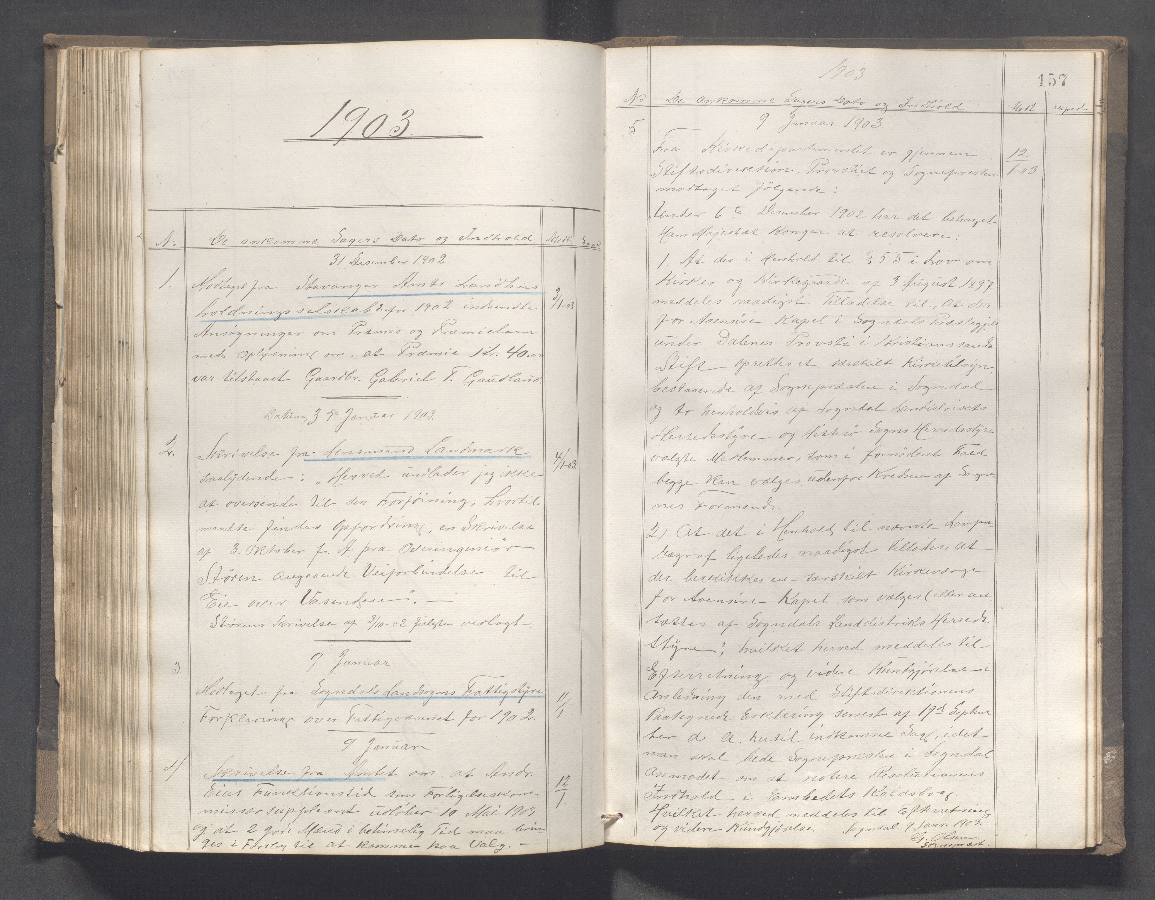 Sokndal kommune - Formannskapet/Sentraladministrasjonen, IKAR/K-101099/C/Ca/L0002: Journal, 1873-1904, p. 157