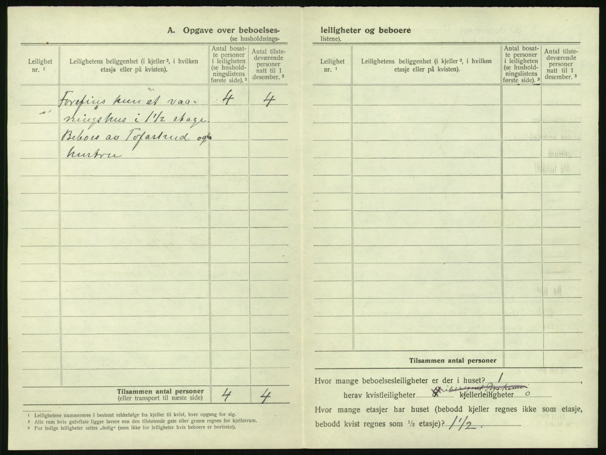 SAH, 1920 census for Lillehammer, 1920, p. 389