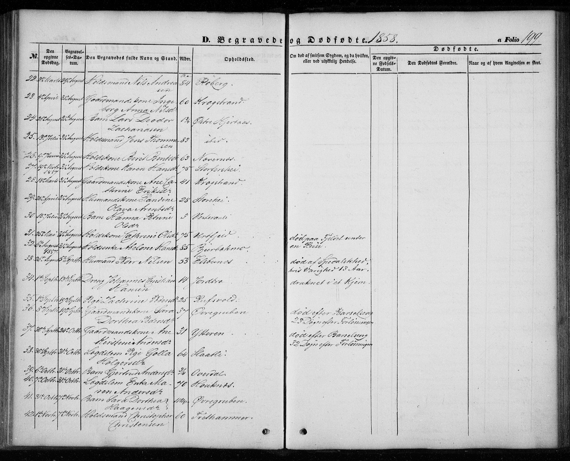 Ministerialprotokoller, klokkerbøker og fødselsregistre - Nordland, SAT/A-1459/827/L0392: Parish register (official) no. 827A04, 1853-1866, p. 199