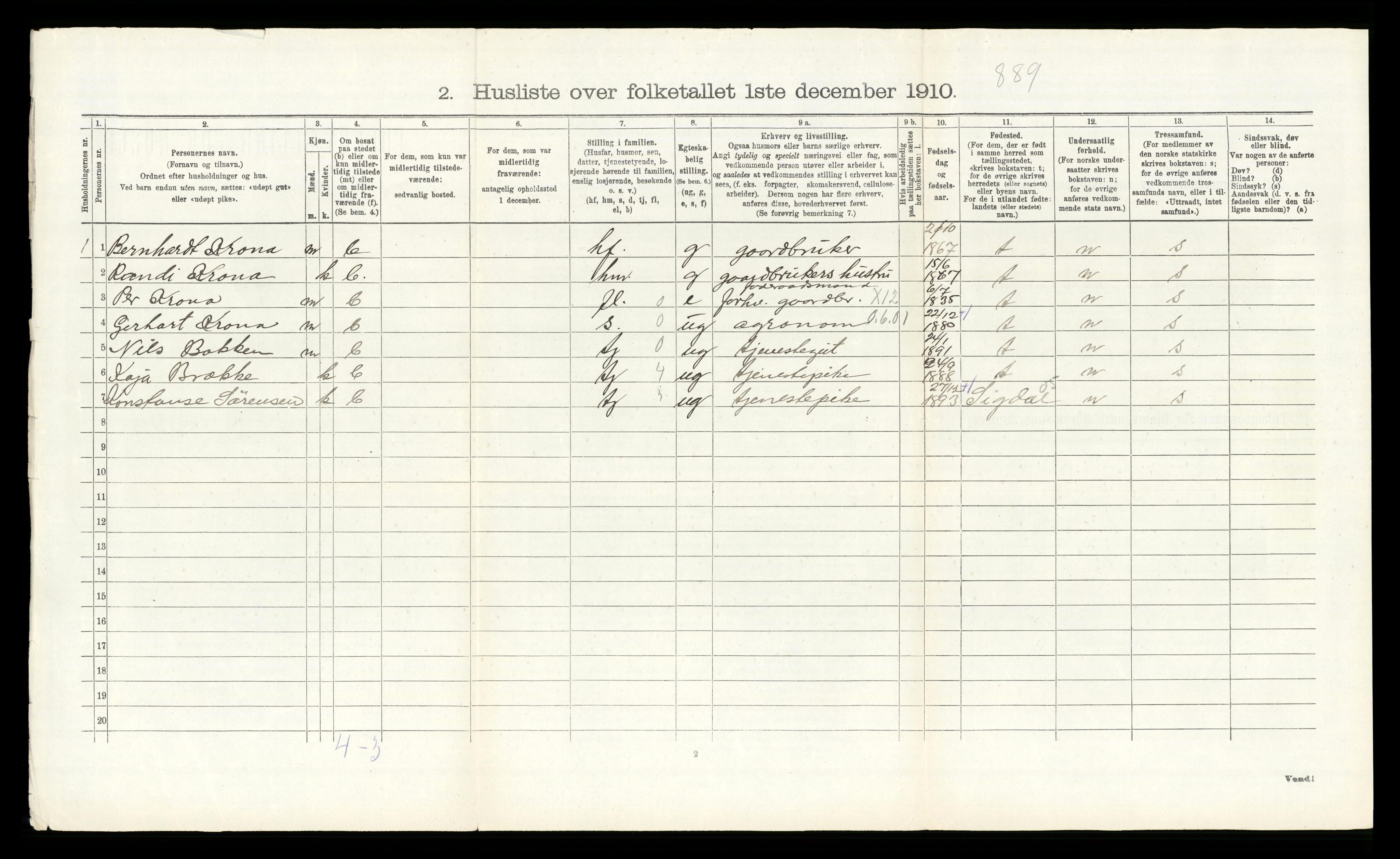 RA, 1910 census for Modum, 1910, p. 547