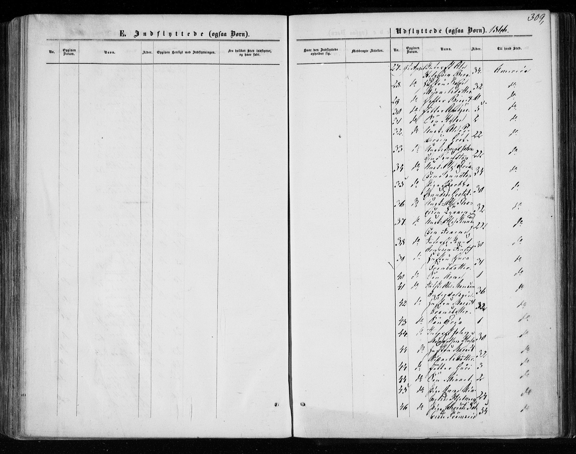 Gol kirkebøker, AV/SAKO-A-226/F/Fa/L0003: Parish register (official) no. I 3, 1863-1875, p. 309