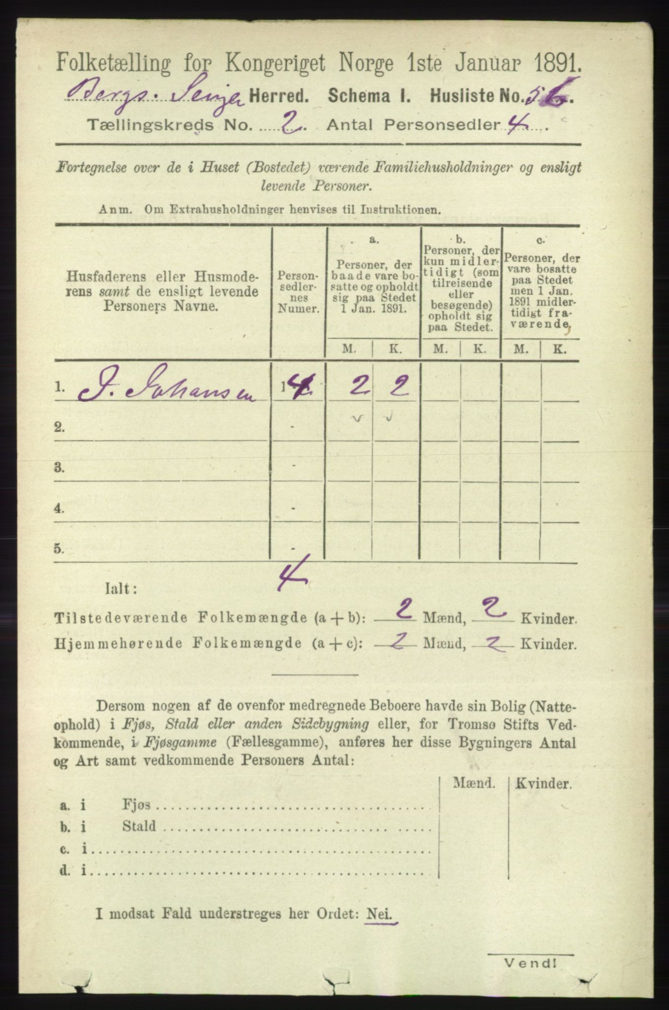 RA, 1891 census for 1929 Berg, 1891, p. 632