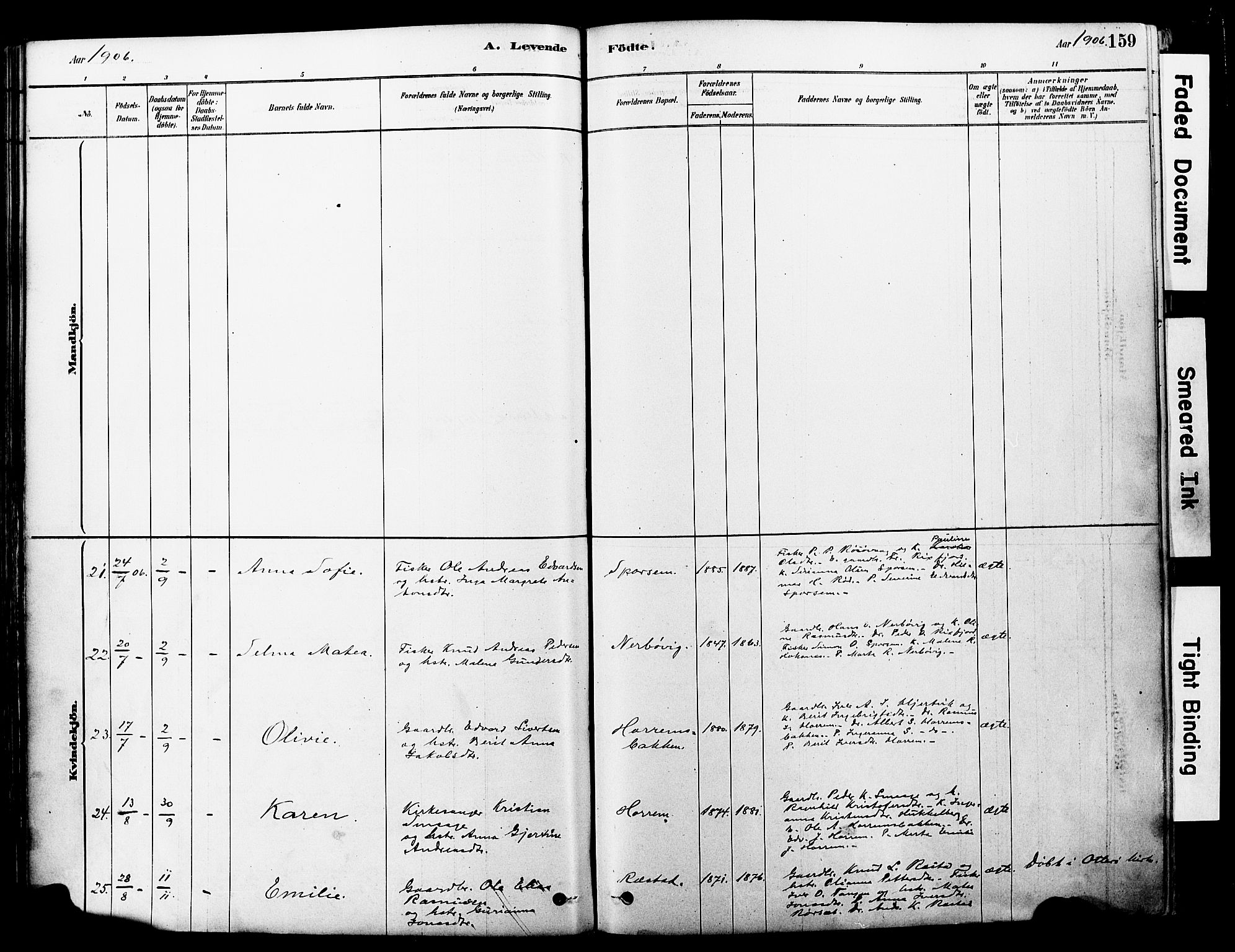 Ministerialprotokoller, klokkerbøker og fødselsregistre - Møre og Romsdal, AV/SAT-A-1454/560/L0721: Parish register (official) no. 560A05, 1878-1917, p. 159