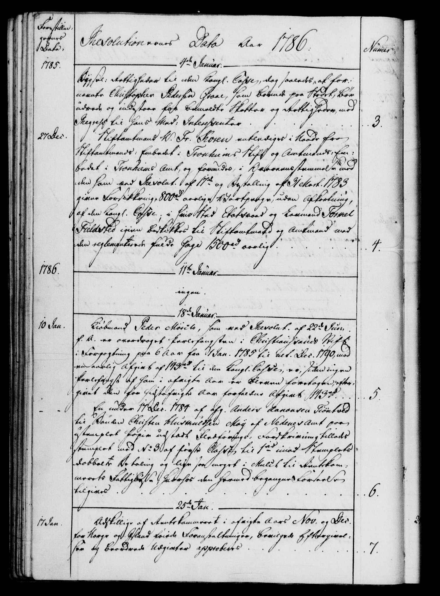 Rentekammeret, Kammerkanselliet, RA/EA-3111/G/Gf/Gfb/L0013: Register til norske relasjons- og resolusjonsprotokoller (merket RK 52.108), 1786-1793, p. 1001b