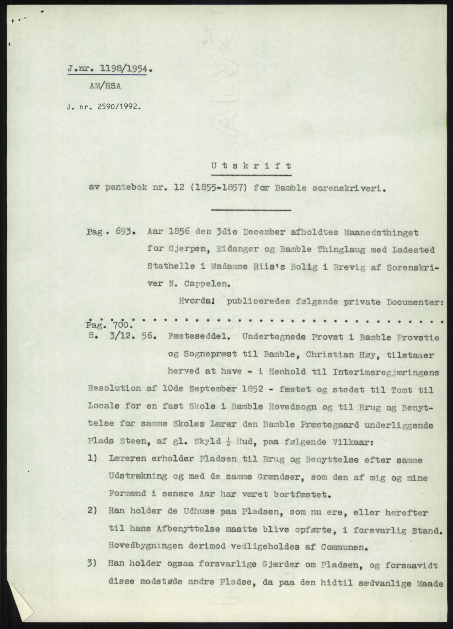 Statsarkivet i Kongsberg, SAKO/A-0001, 1954-1955, p. 220
