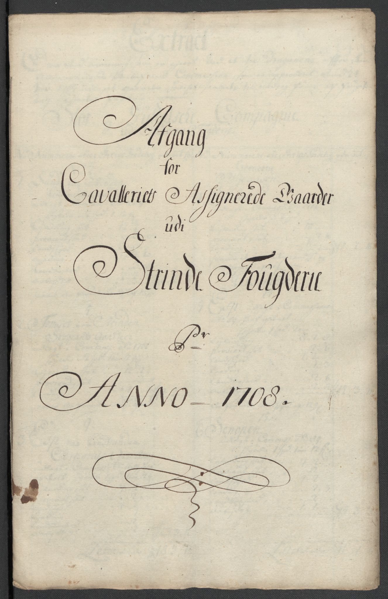 Rentekammeret inntil 1814, Reviderte regnskaper, Fogderegnskap, AV/RA-EA-4092/R61/L4110: Fogderegnskap Strinda og Selbu, 1707-1708, p. 439