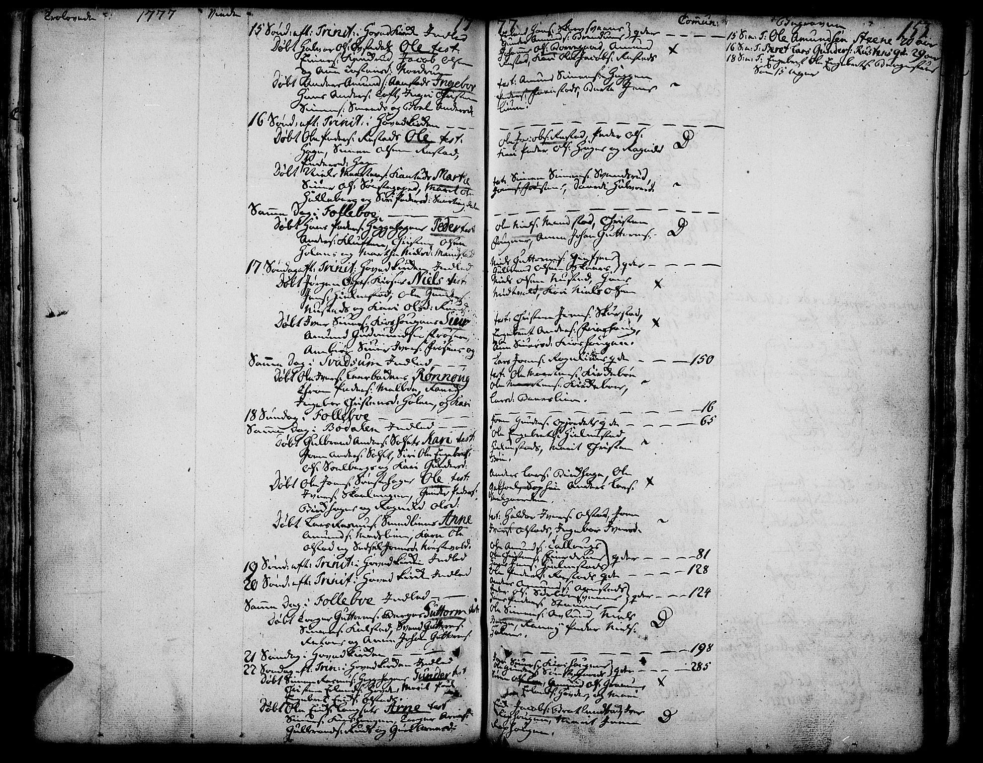 Gausdal prestekontor, AV/SAH-PREST-090/H/Ha/Haa/L0003: Parish register (official) no. 3, 1758-1809, p. 153