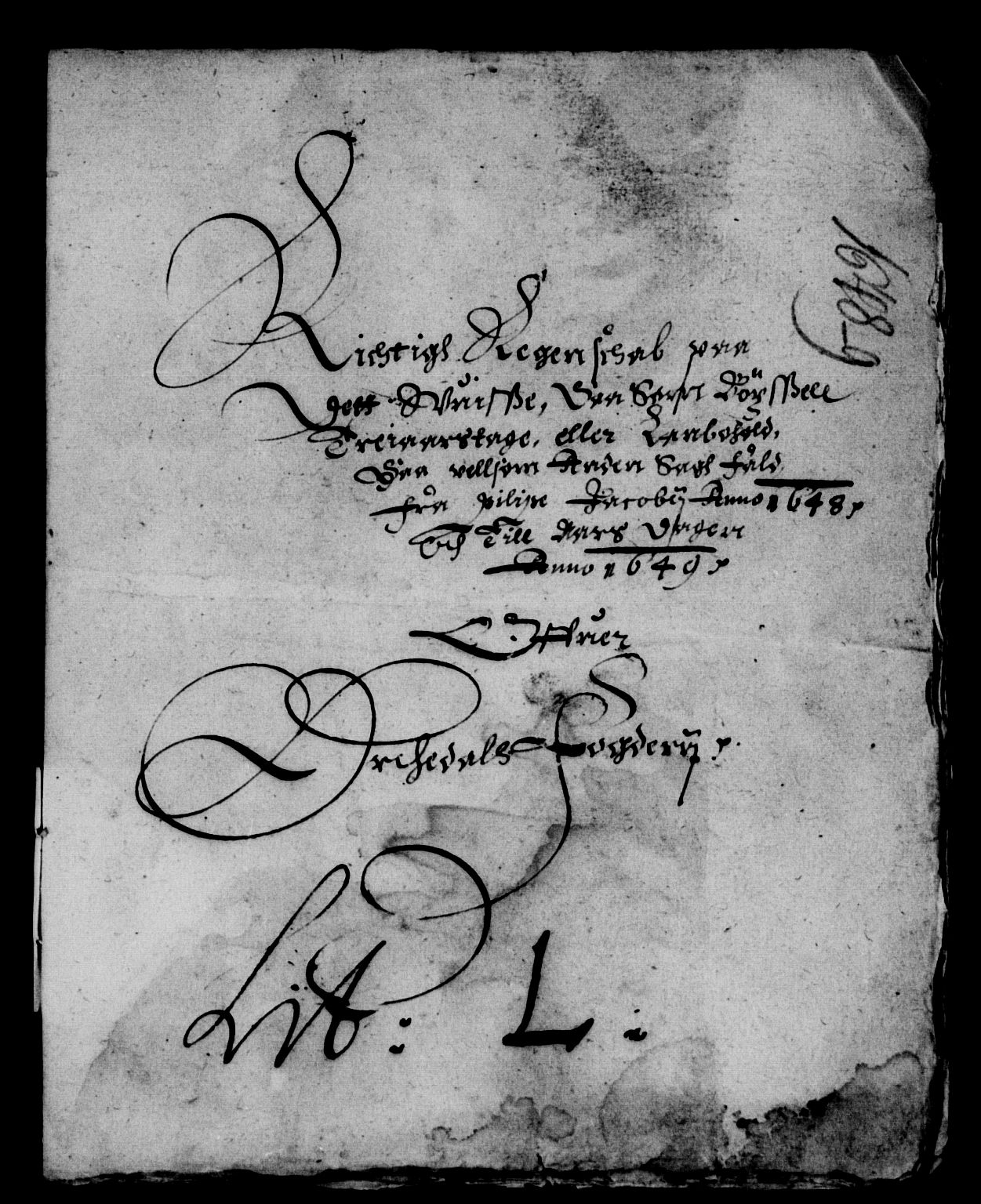 Rentekammeret inntil 1814, Reviderte regnskaper, Lensregnskaper, AV/RA-EA-5023/R/Rb/Rbw/L0092: Trondheim len, 1647-1649