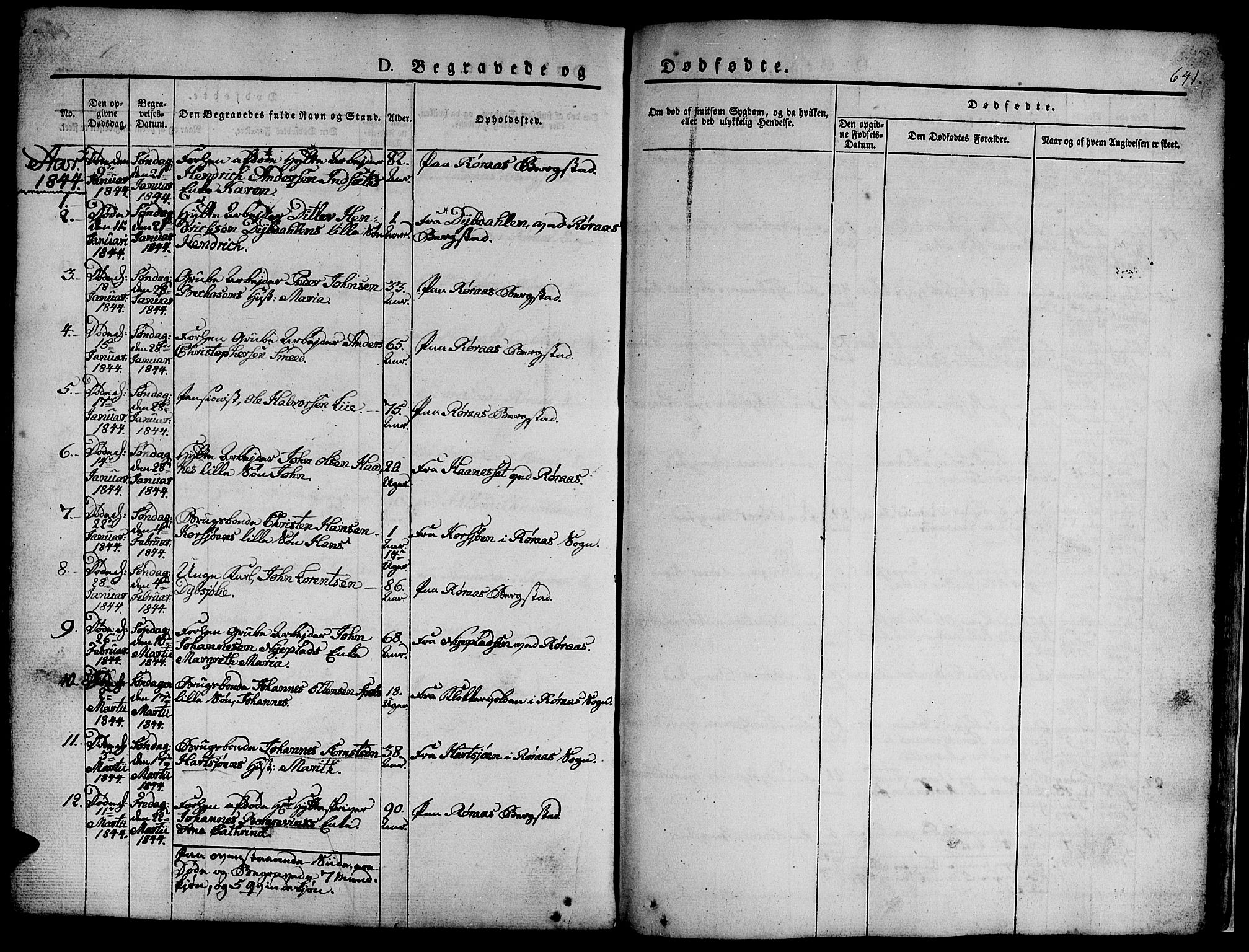 Ministerialprotokoller, klokkerbøker og fødselsregistre - Sør-Trøndelag, SAT/A-1456/681/L0939: Parish register (copy) no. 681C03, 1829-1855, p. 641