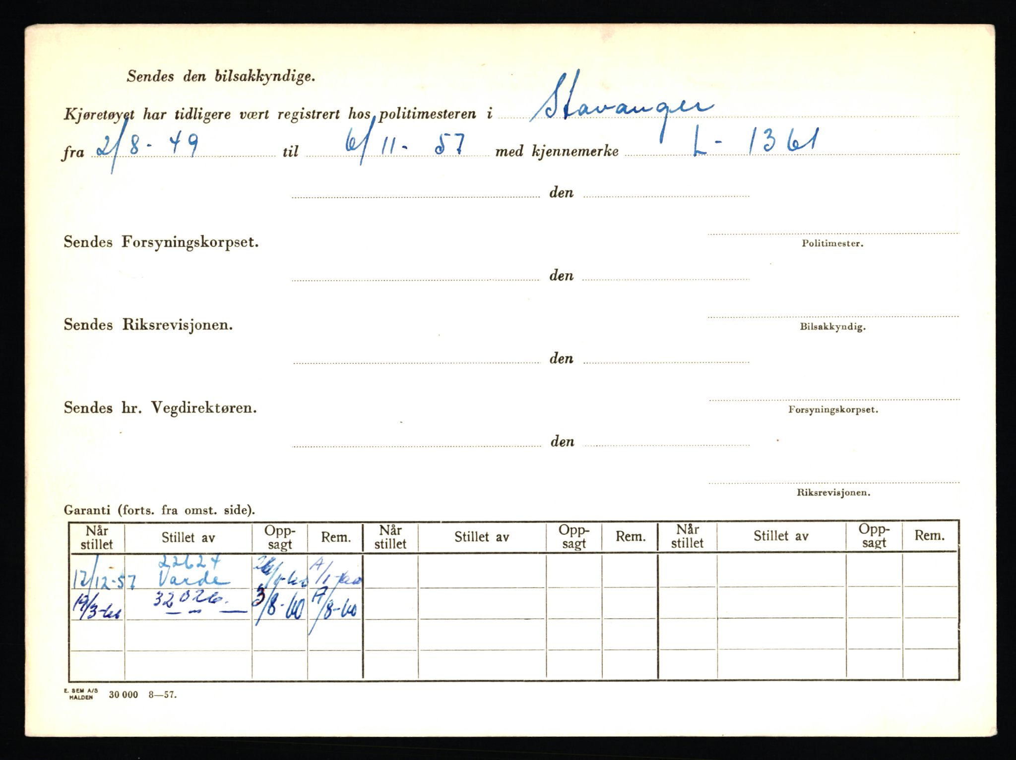 Stavanger trafikkstasjon, AV/SAST-A-101942/0/F/L0065: L-65400 - L-67649, 1930-1971, p. 200