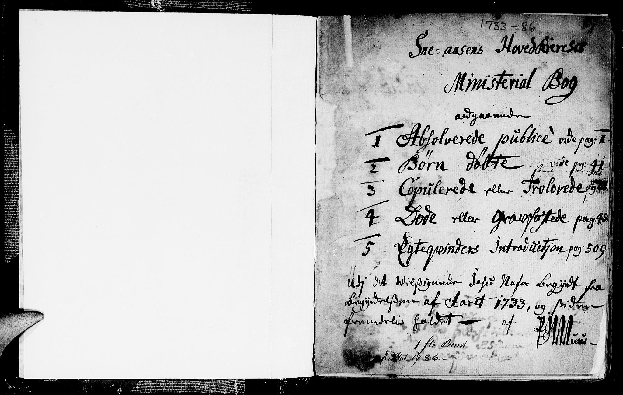 Ministerialprotokoller, klokkerbøker og fødselsregistre - Nord-Trøndelag, SAT/A-1458/749/L0467: Parish register (official) no. 749A01, 1733-1787