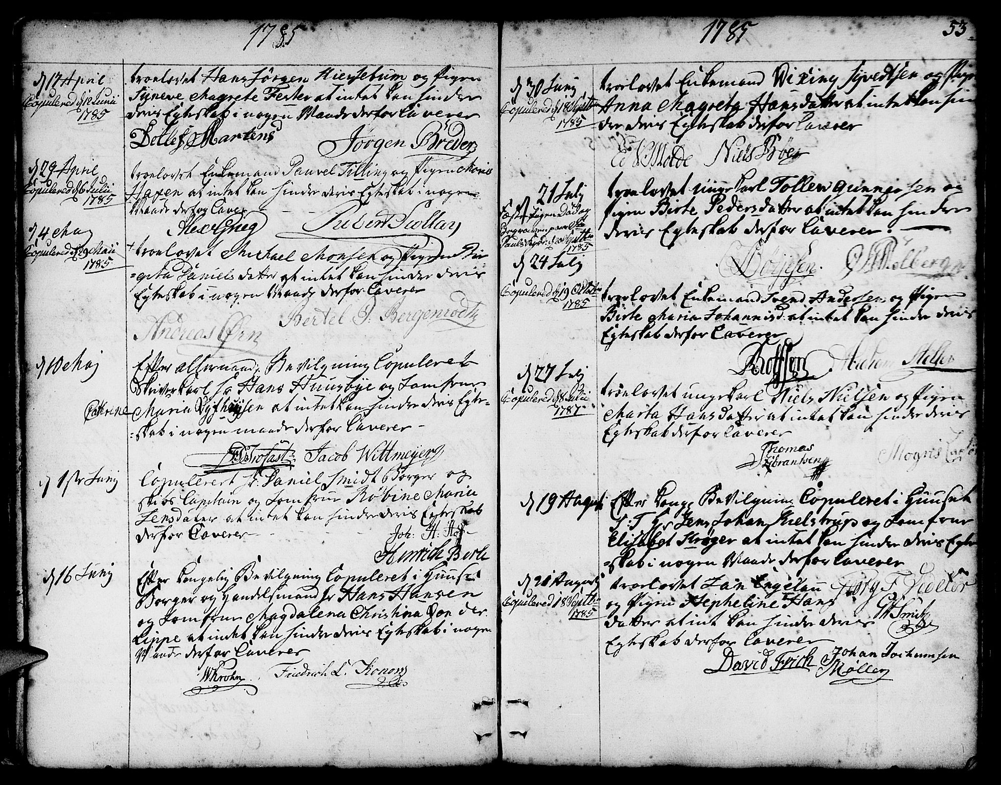 Nykirken Sokneprestembete, SAB/A-77101/H/Haa/L0008: Parish register (official) no. A 8, 1776-1814, p. 53