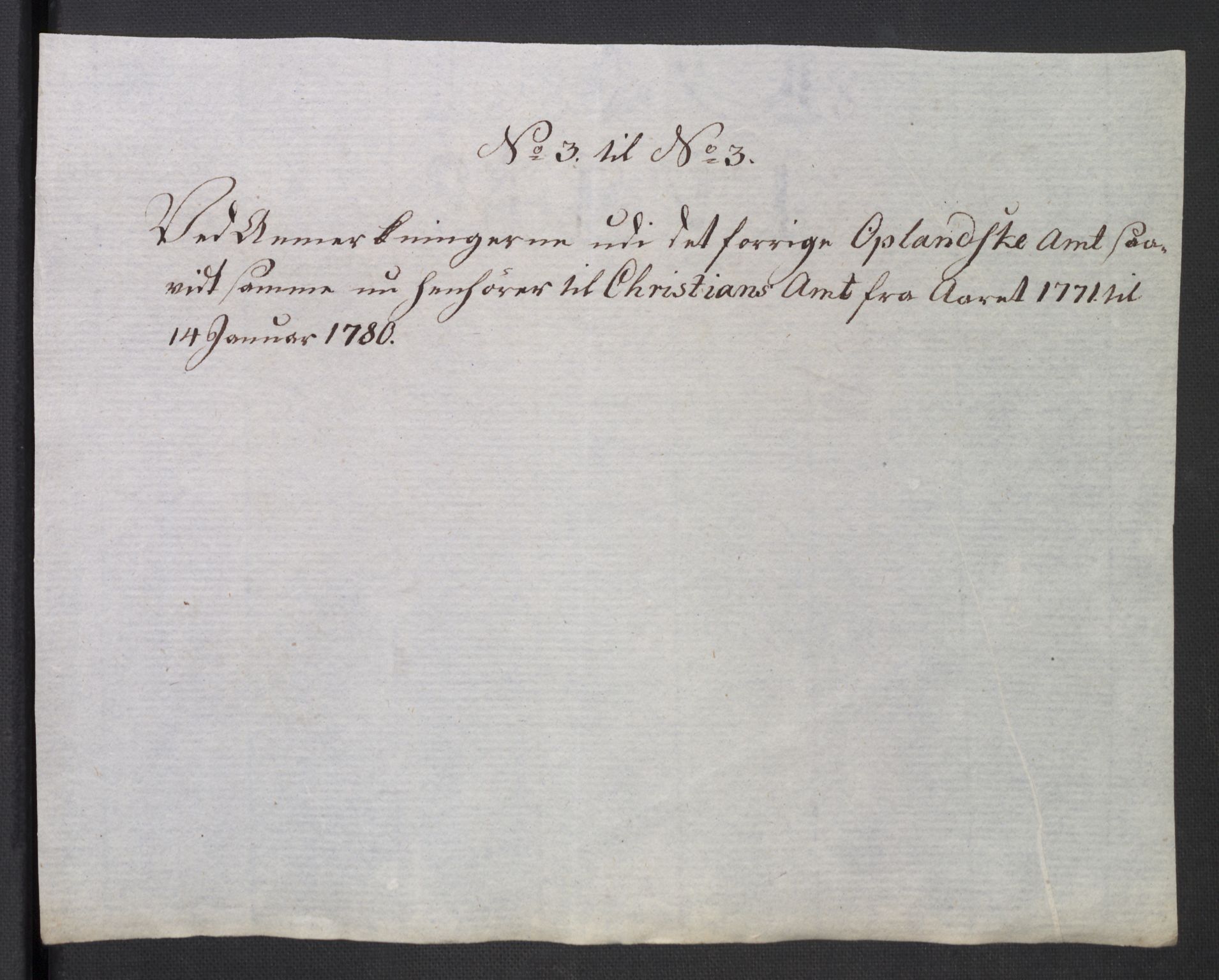 Rentekammeret inntil 1814, Reviderte regnskaper, Mindre regnskaper, AV/RA-EA-4068/Rb/L0014: Opplands amt, 1771-1779, p. 935