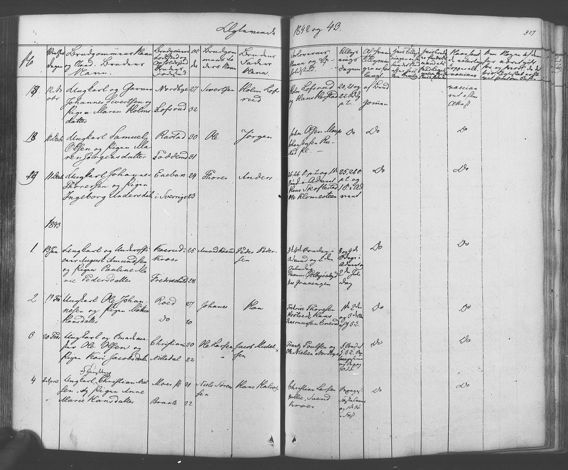 Ås prestekontor Kirkebøker, AV/SAO-A-10894/F/Fa/L0006: Parish register (official) no. I 6, 1841-1853, p. 326-327