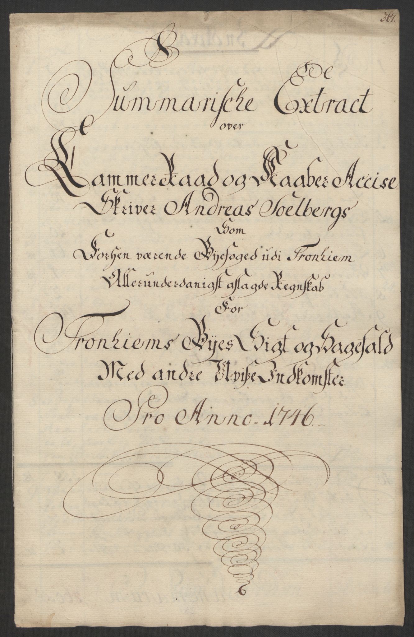 Rentekammeret inntil 1814, Reviderte regnskaper, Byregnskaper, AV/RA-EA-4066/R/Rs/L0541: [S22] Sikt og sakefall, 1743-1746, p. 365