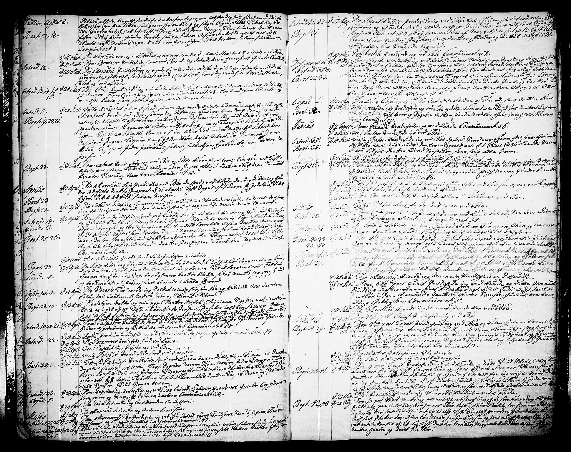 Bø kirkebøker, SAKO/A-257/F/Fa/L0003: Parish register (official) no. 3, 1733-1748, p. 11