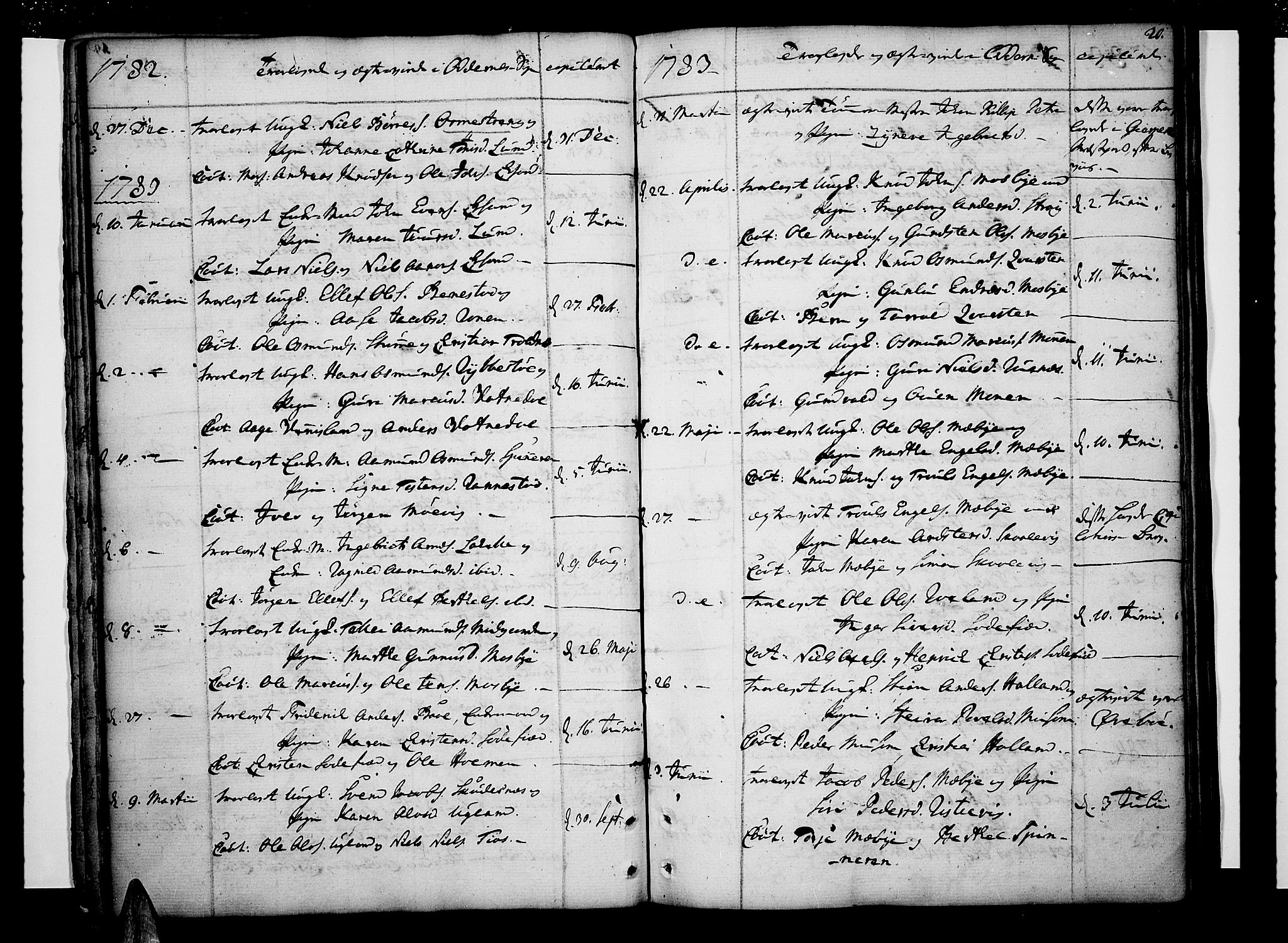 Oddernes sokneprestkontor, AV/SAK-1111-0033/F/Fa/Faa/L0004: Parish register (official) no. A 4, 1764-1820, p. 20