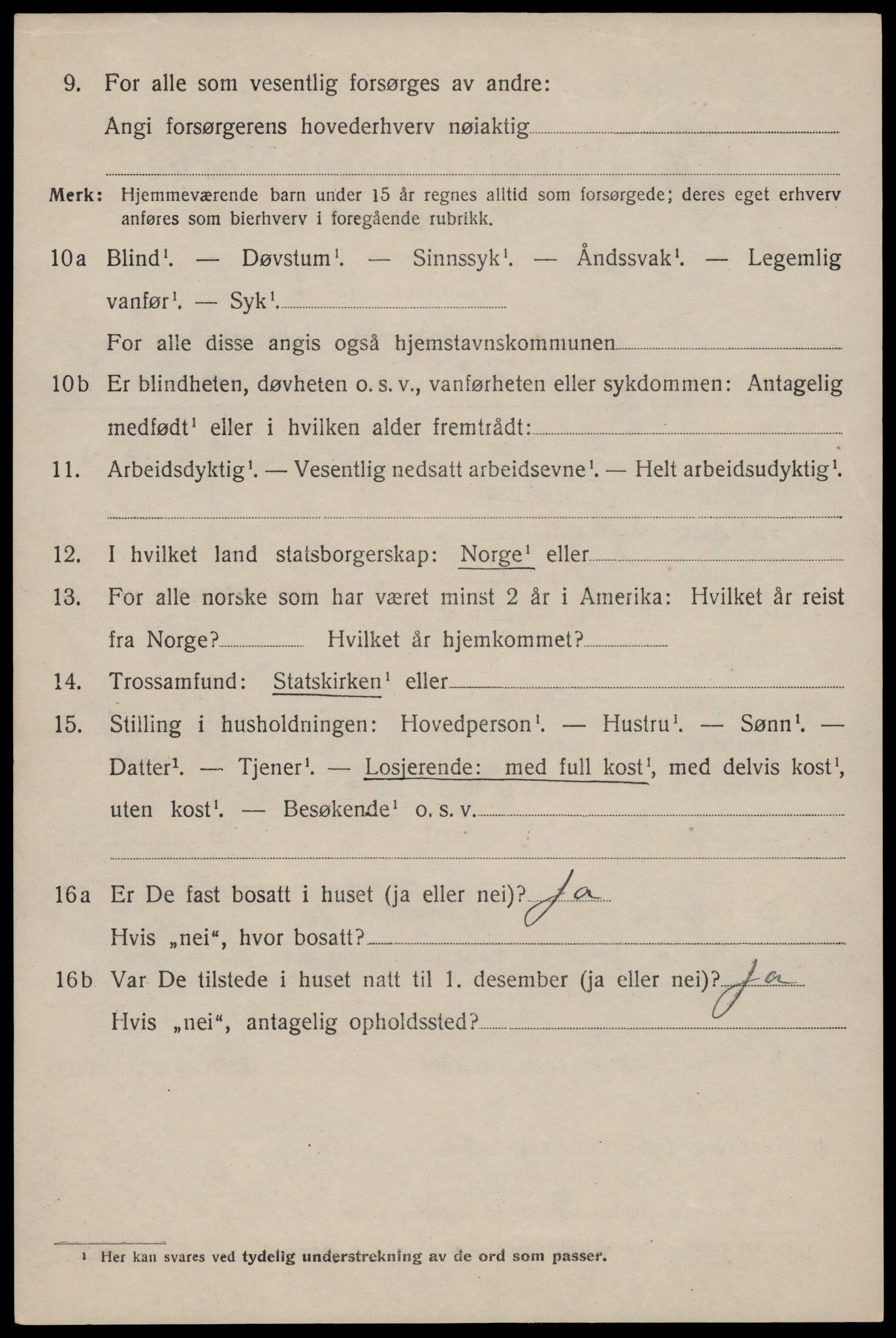 SAST, 1920 census for Erfjord, 1920, p. 954