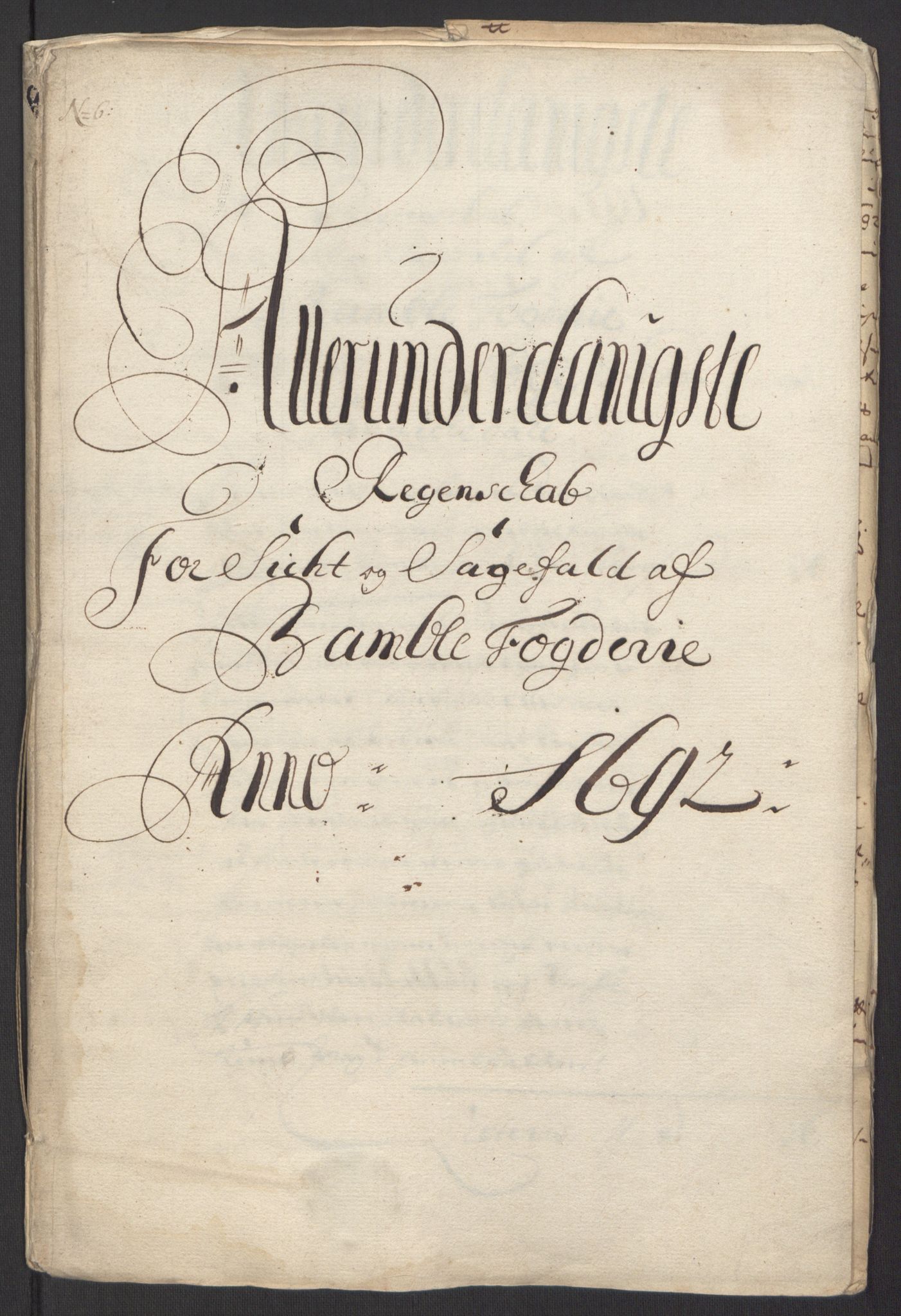 Rentekammeret inntil 1814, Reviderte regnskaper, Fogderegnskap, AV/RA-EA-4092/R34/L2052: Fogderegnskap Bamble, 1692-1693, p. 29