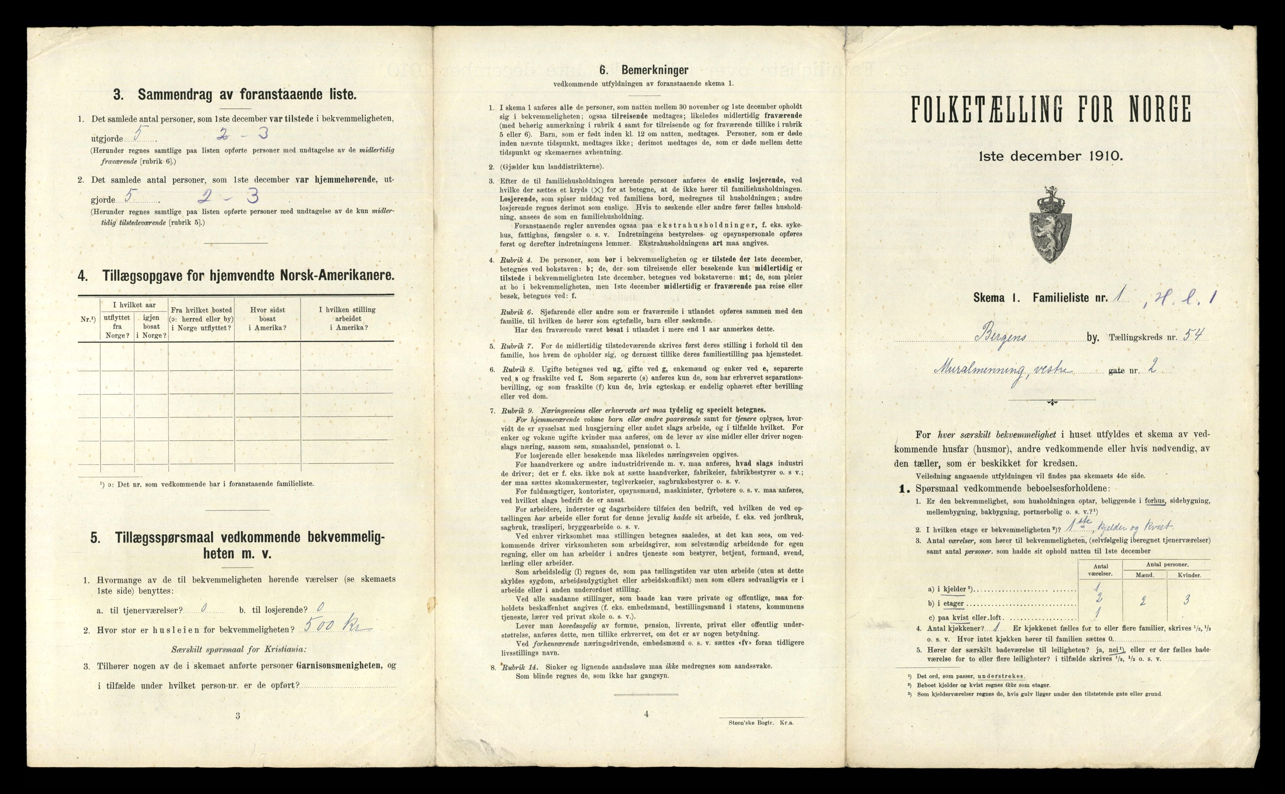 RA, 1910 census for Bergen, 1910, p. 18709