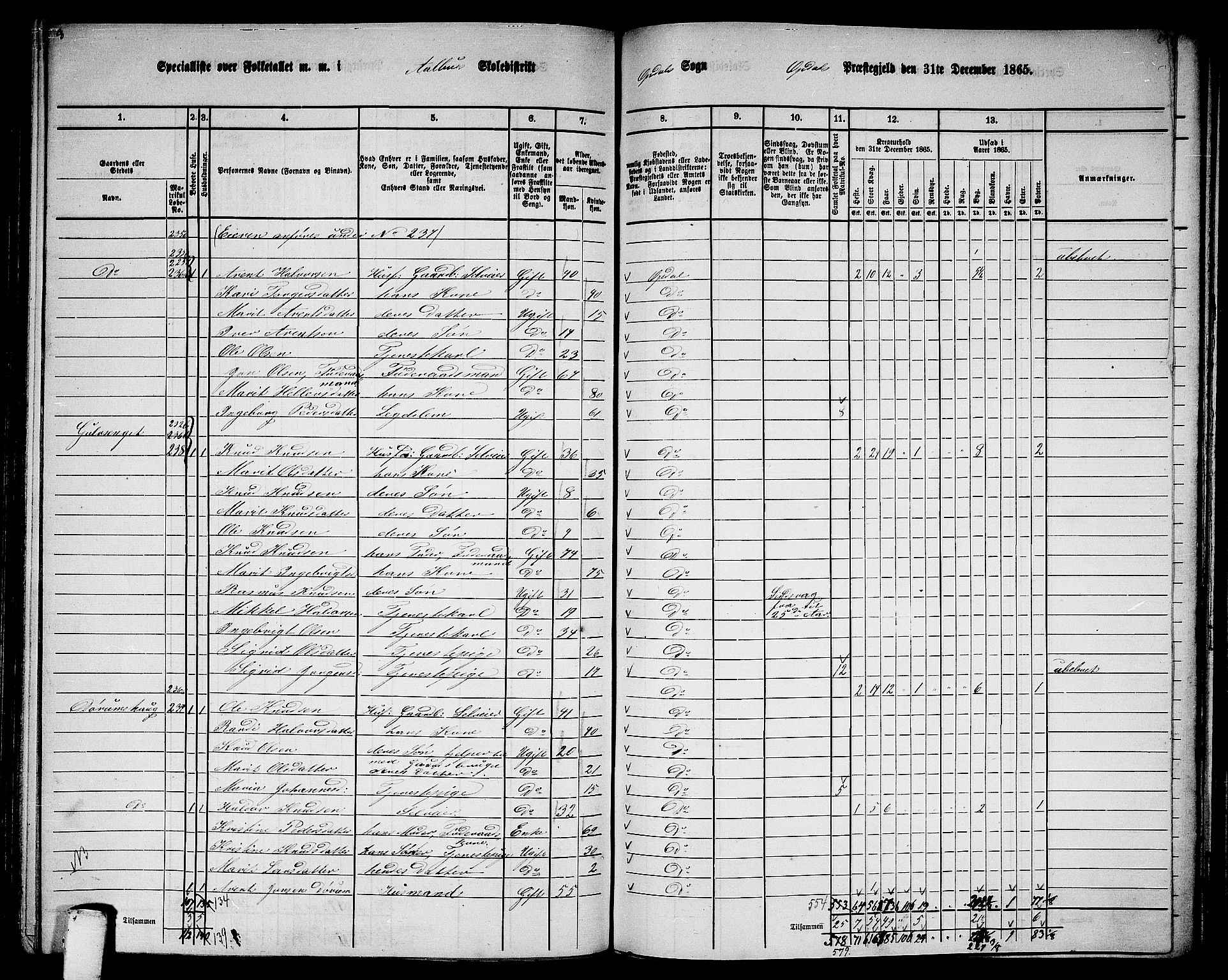 RA, 1865 census for Oppdal, 1865, p. 123
