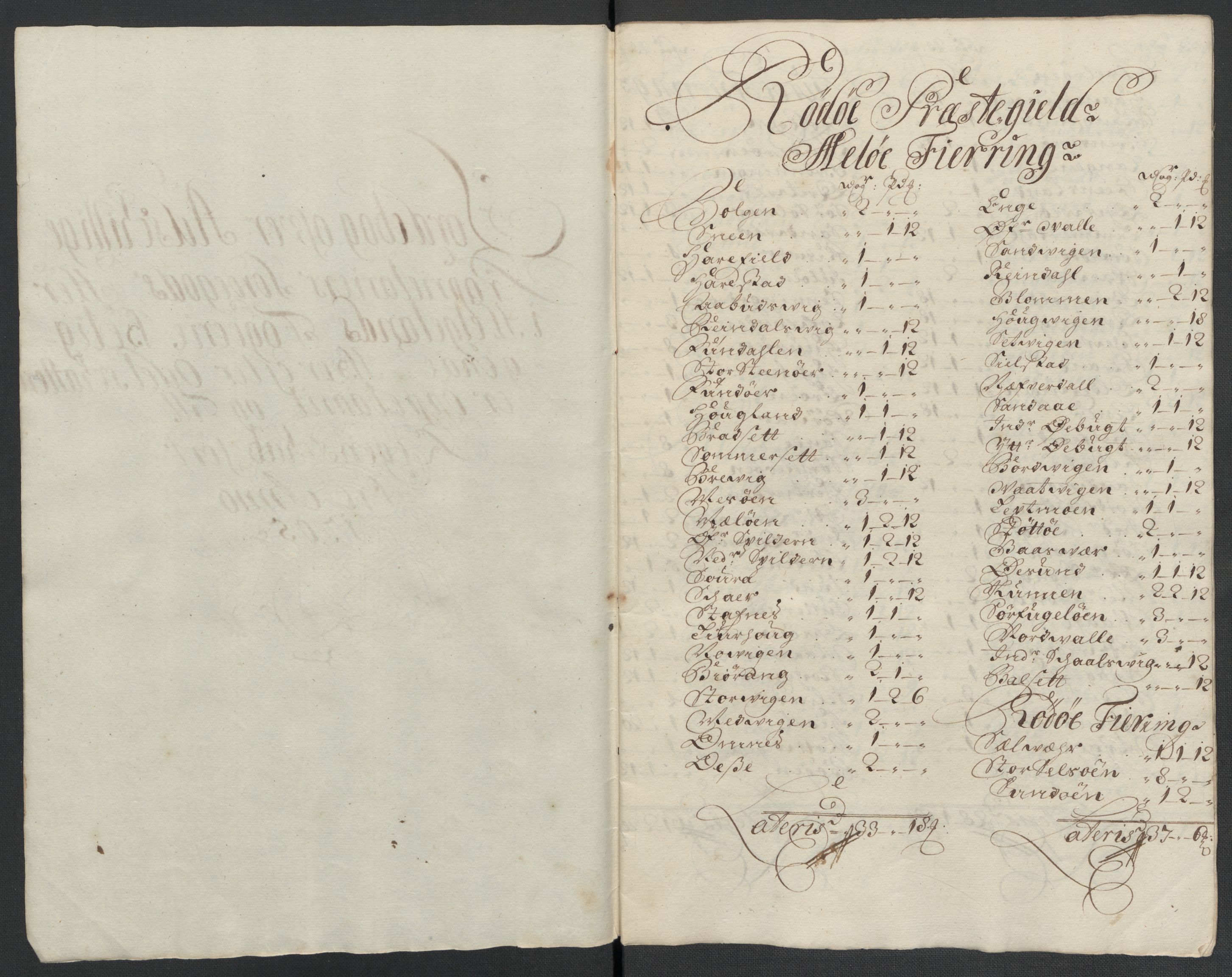 Rentekammeret inntil 1814, Reviderte regnskaper, Fogderegnskap, AV/RA-EA-4092/R65/L4508: Fogderegnskap Helgeland, 1702-1705, p. 444