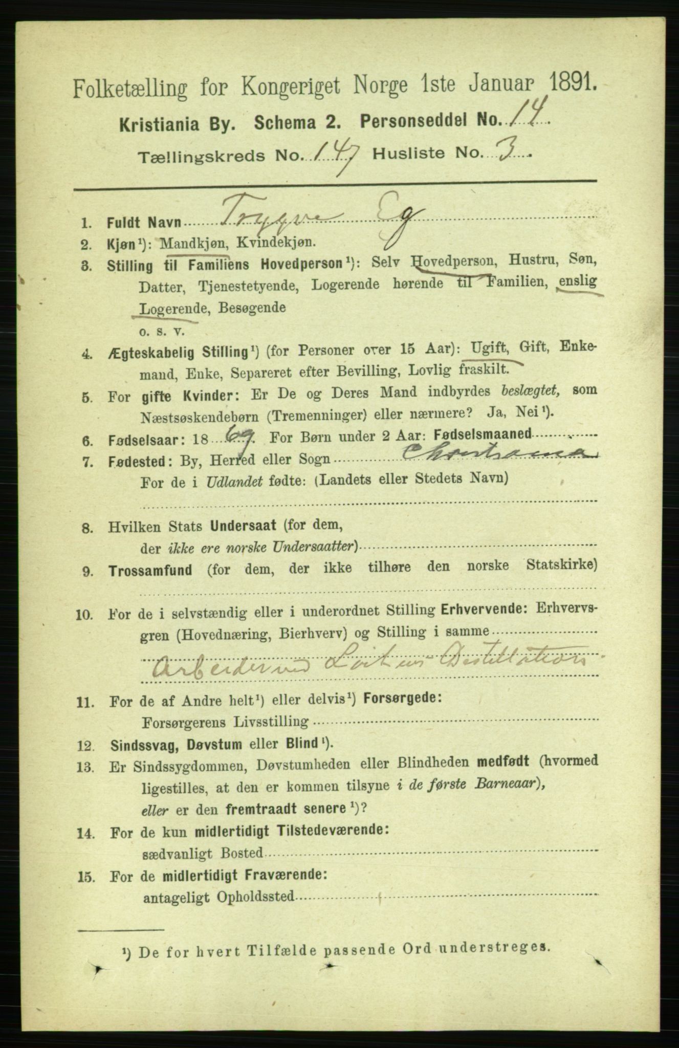 RA, 1891 census for 0301 Kristiania, 1891, p. 81691