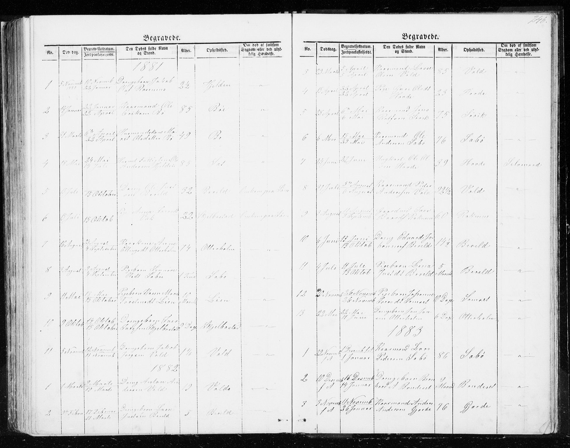 Ministerialprotokoller, klokkerbøker og fødselsregistre - Møre og Romsdal, AV/SAT-A-1454/543/L0564: Parish register (copy) no. 543C02, 1867-1915, p. 246