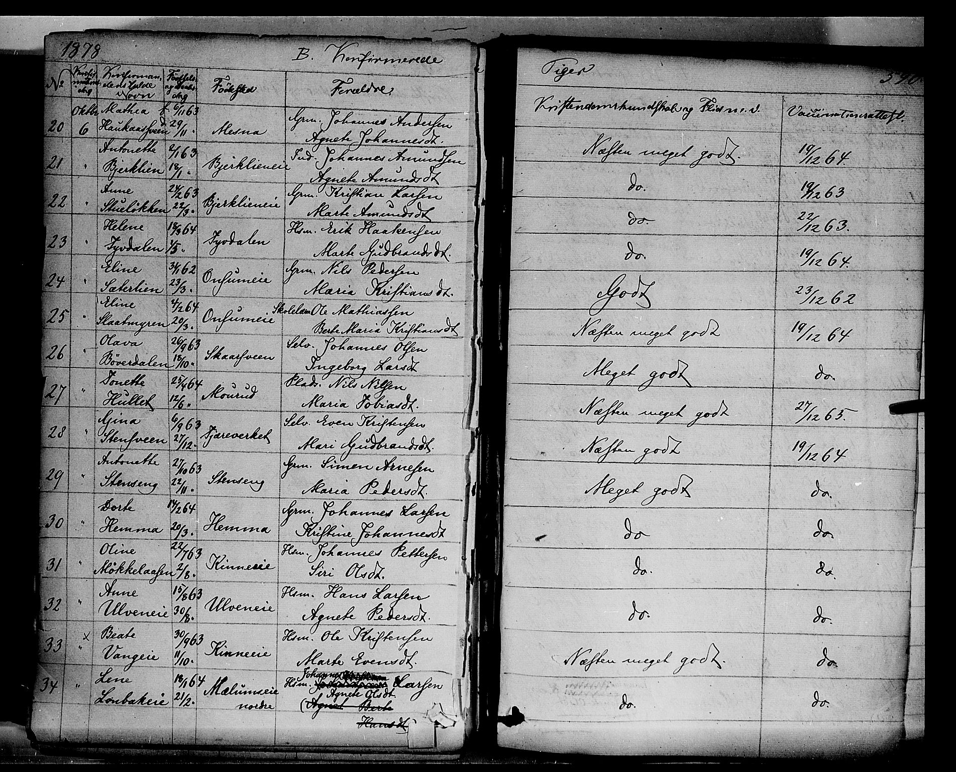 Ringsaker prestekontor, AV/SAH-PREST-014/K/Ka/L0011: Parish register (official) no. 11, 1870-1878, p. 590