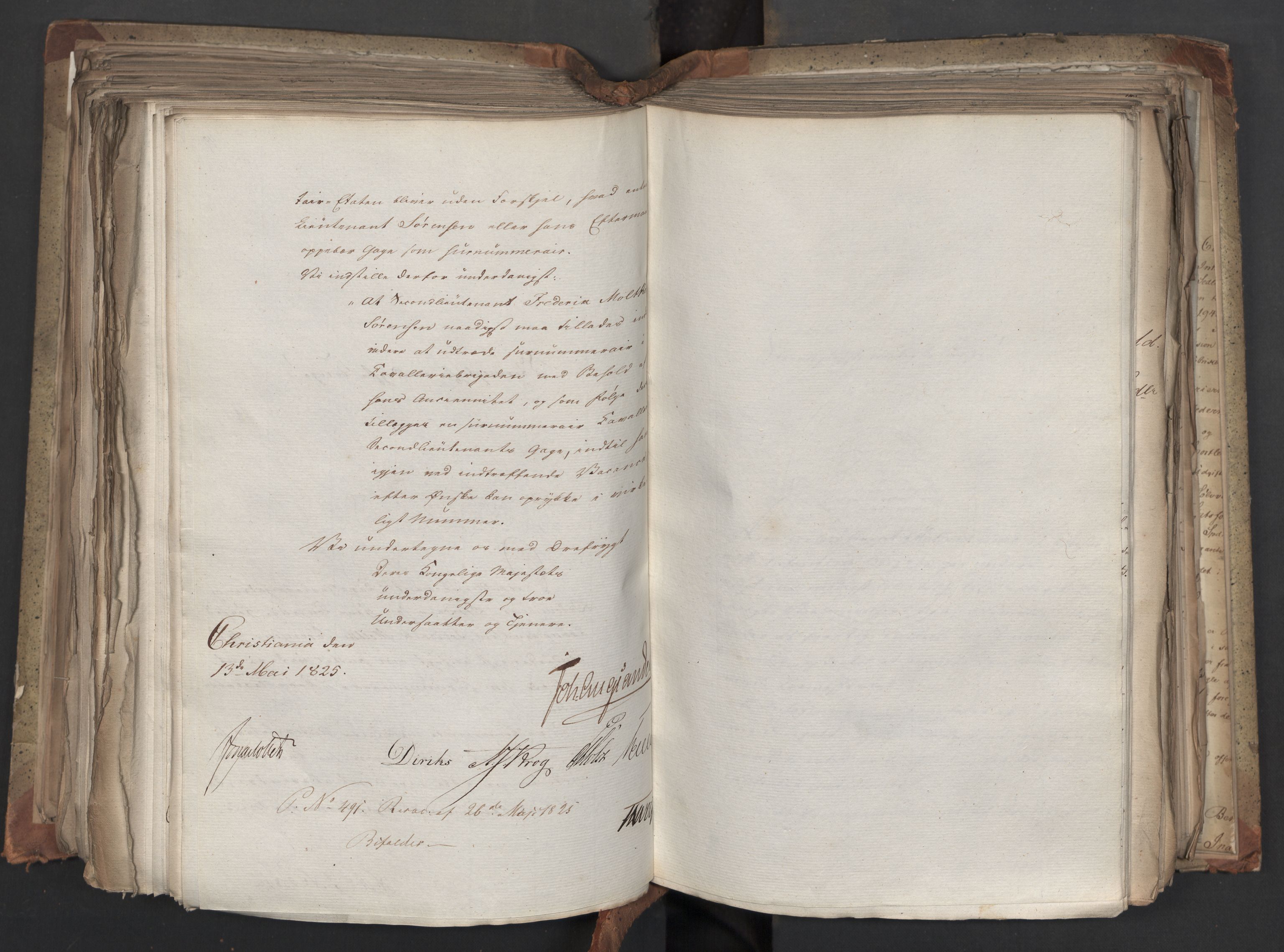 Statsrådsavdelingen i Stockholm, AV/RA-S-1003/D/Da/L0042: Regjeringsinnstillinger nr. 2467-2705, 1825, p. 356