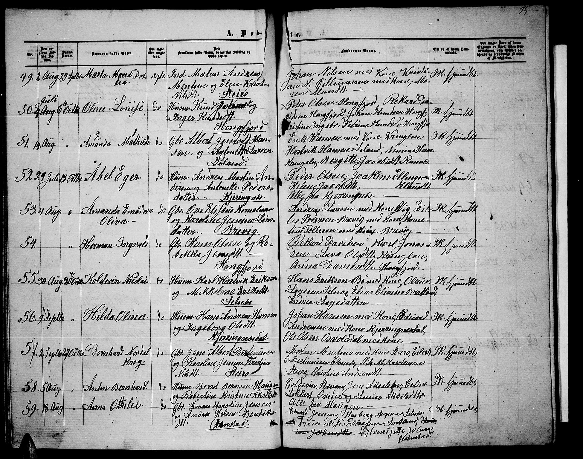 Ministerialprotokoller, klokkerbøker og fødselsregistre - Nordland, AV/SAT-A-1459/895/L1381: Parish register (copy) no. 895C03, 1864-1885, p. 75