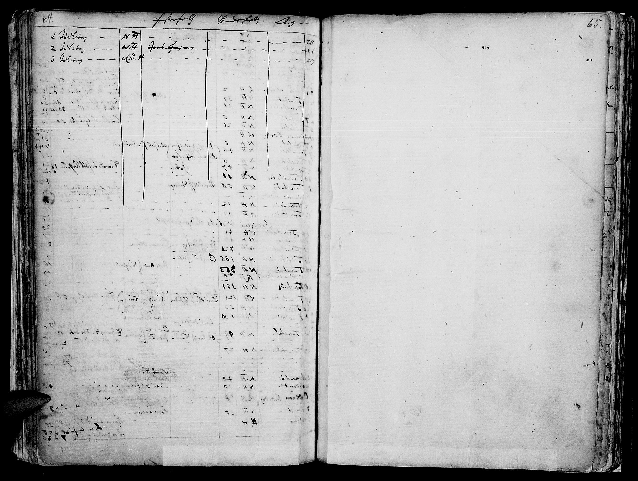 Vang prestekontor, Hedmark, SAH/PREST-008/H/Ha/Haa/L0001: Parish register (official) no. 1, 1683-1713, p. 64-65