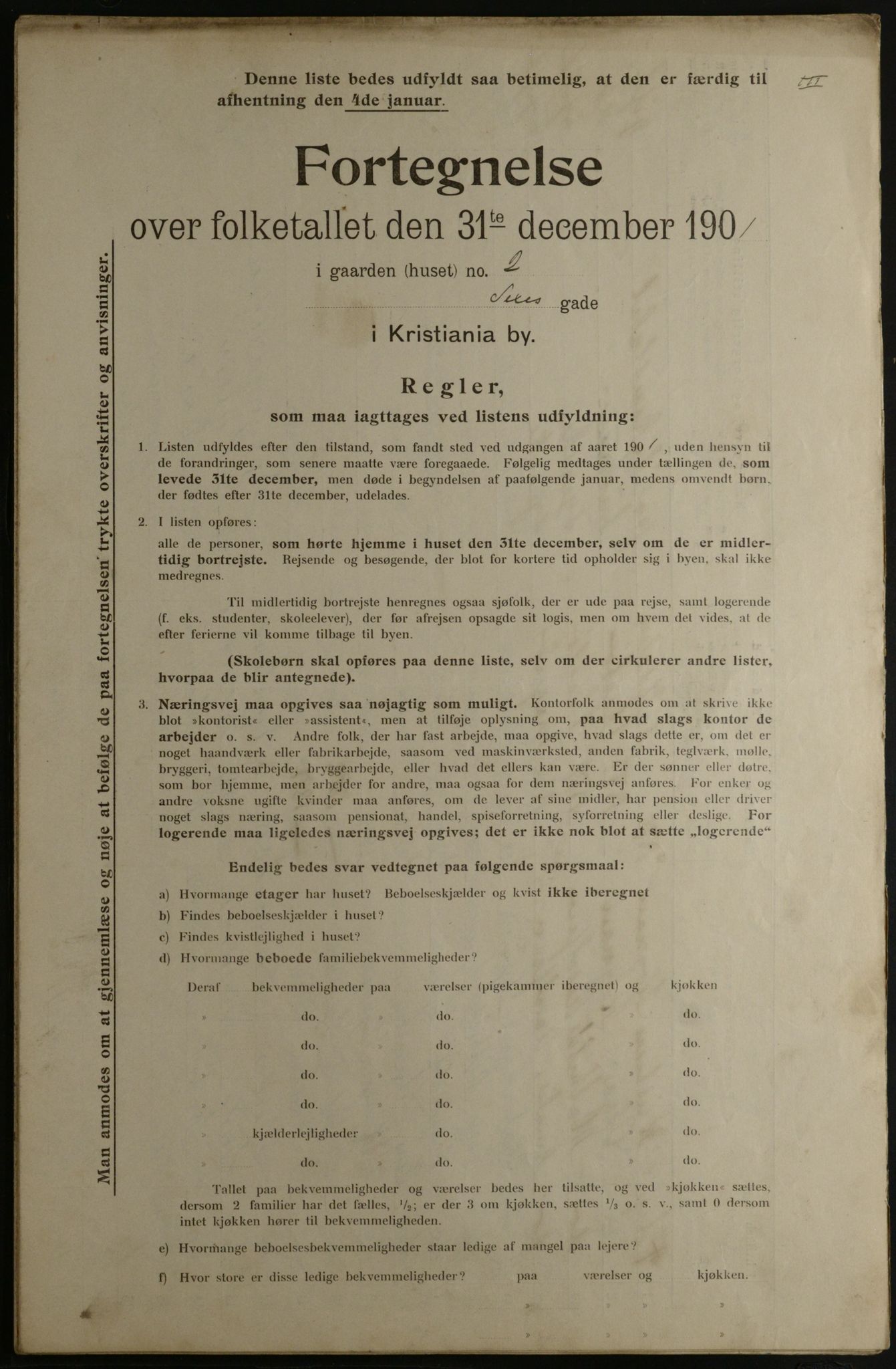 OBA, Municipal Census 1901 for Kristiania, 1901, p. 14579