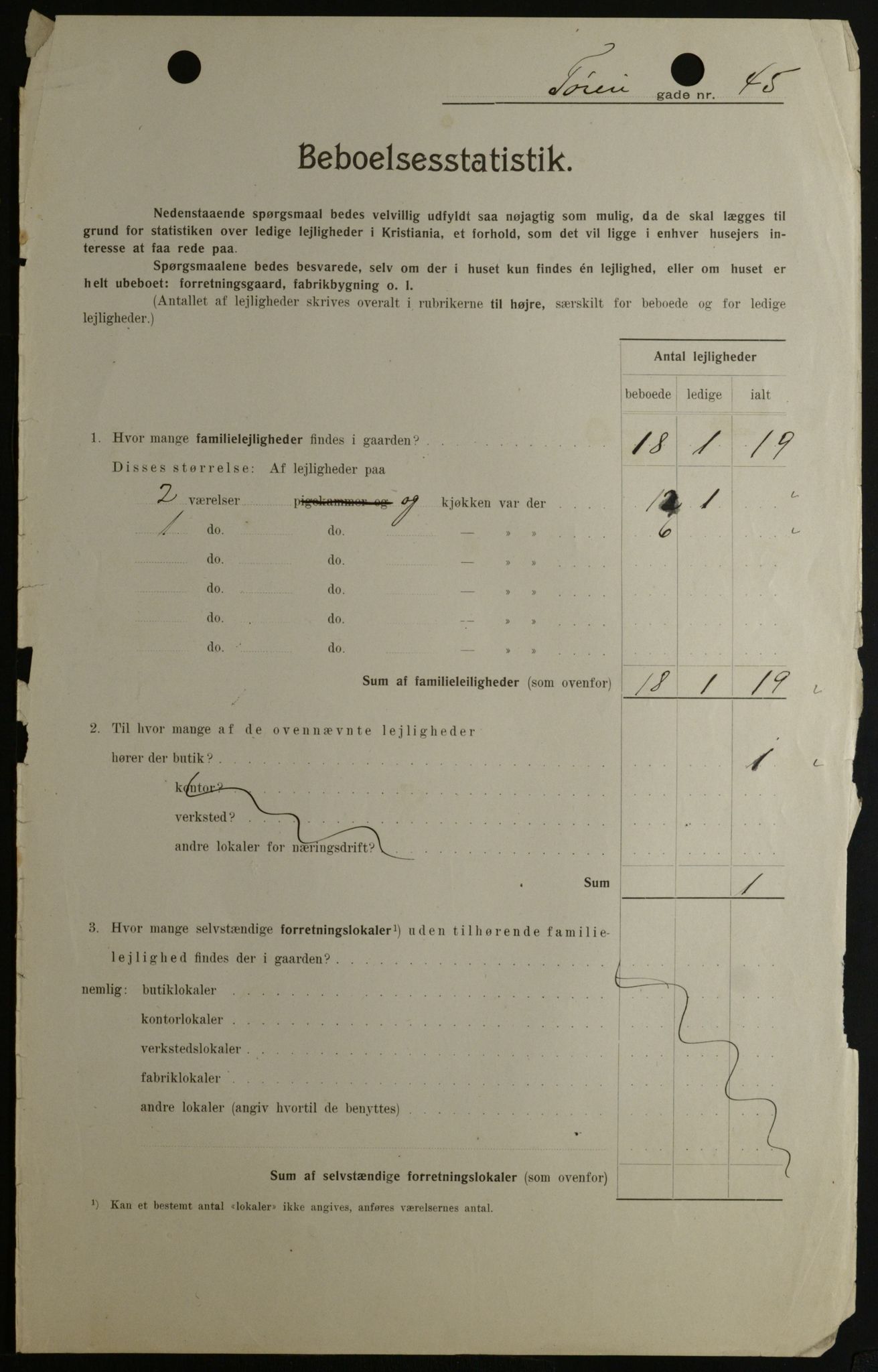 OBA, Municipal Census 1908 for Kristiania, 1908, p. 106582