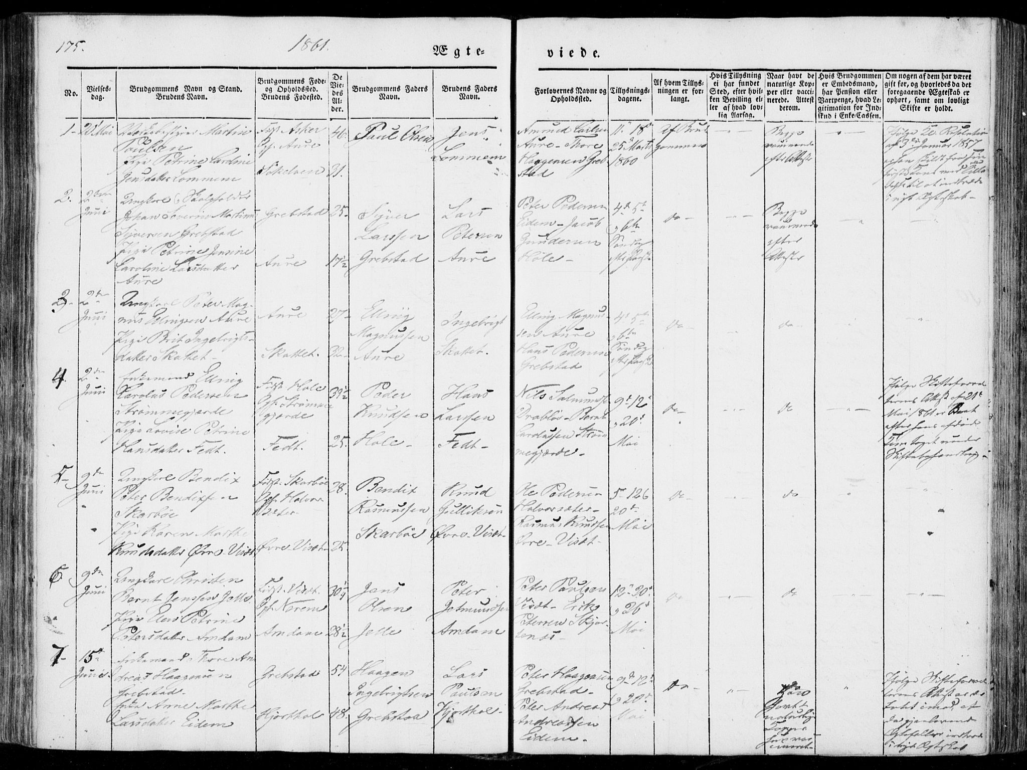 Ministerialprotokoller, klokkerbøker og fødselsregistre - Møre og Romsdal, SAT/A-1454/522/L0313: Parish register (official) no. 522A08, 1852-1862, p. 175