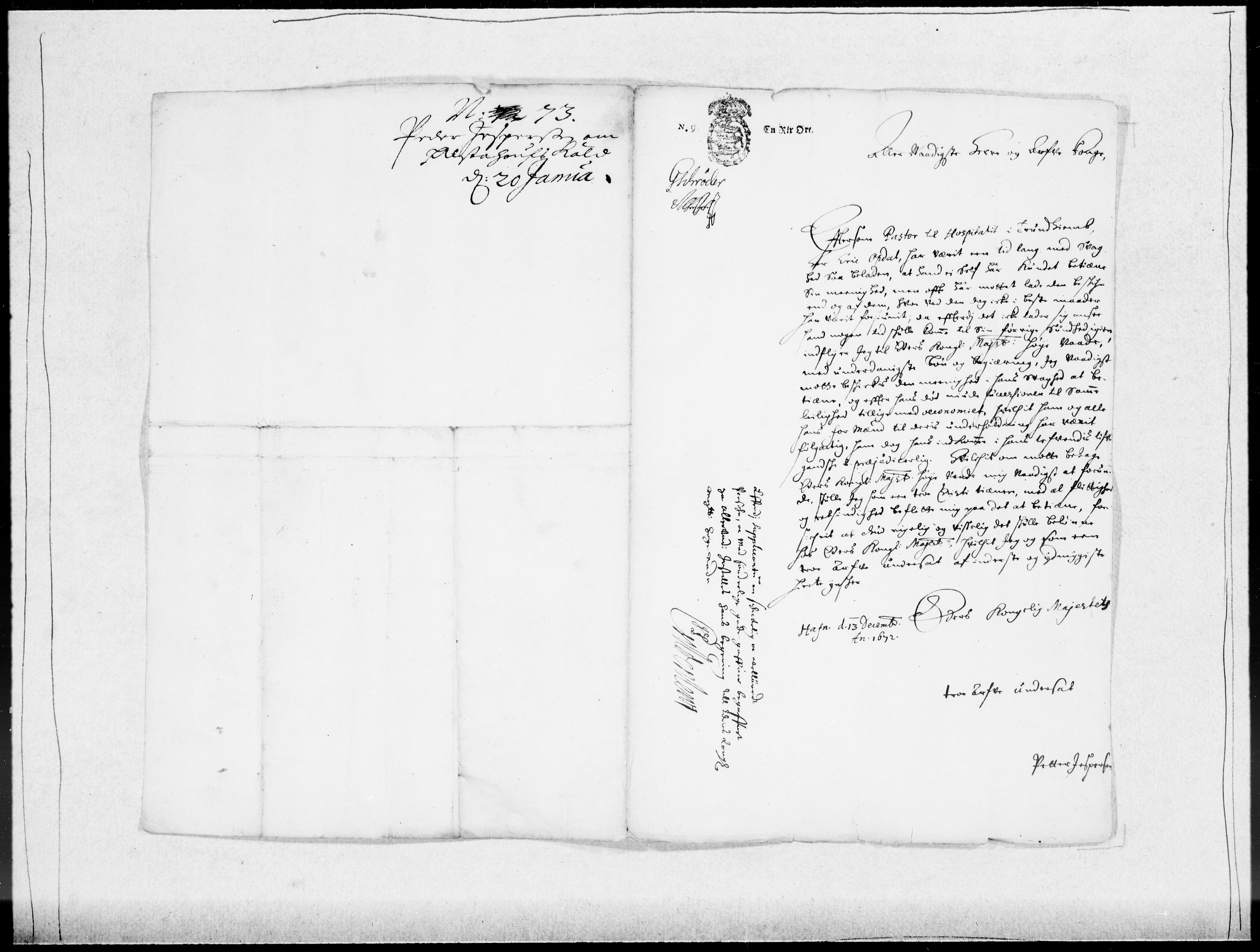 Danske Kanselli 1572-1799, AV/RA-EA-3023/F/Fc/Fcc/Fcca/L0031: Norske innlegg 1572-1799, 1671-1673, p. 275