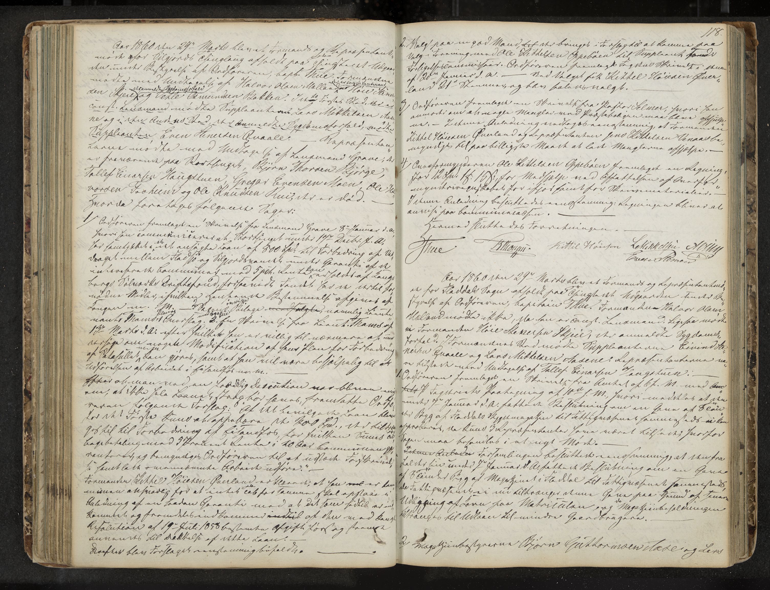 Seljord formannskap og sentraladministrasjon, IKAK/0828021/A/Aa/L0001: Møtebok med register, 1838-1879, p. 118