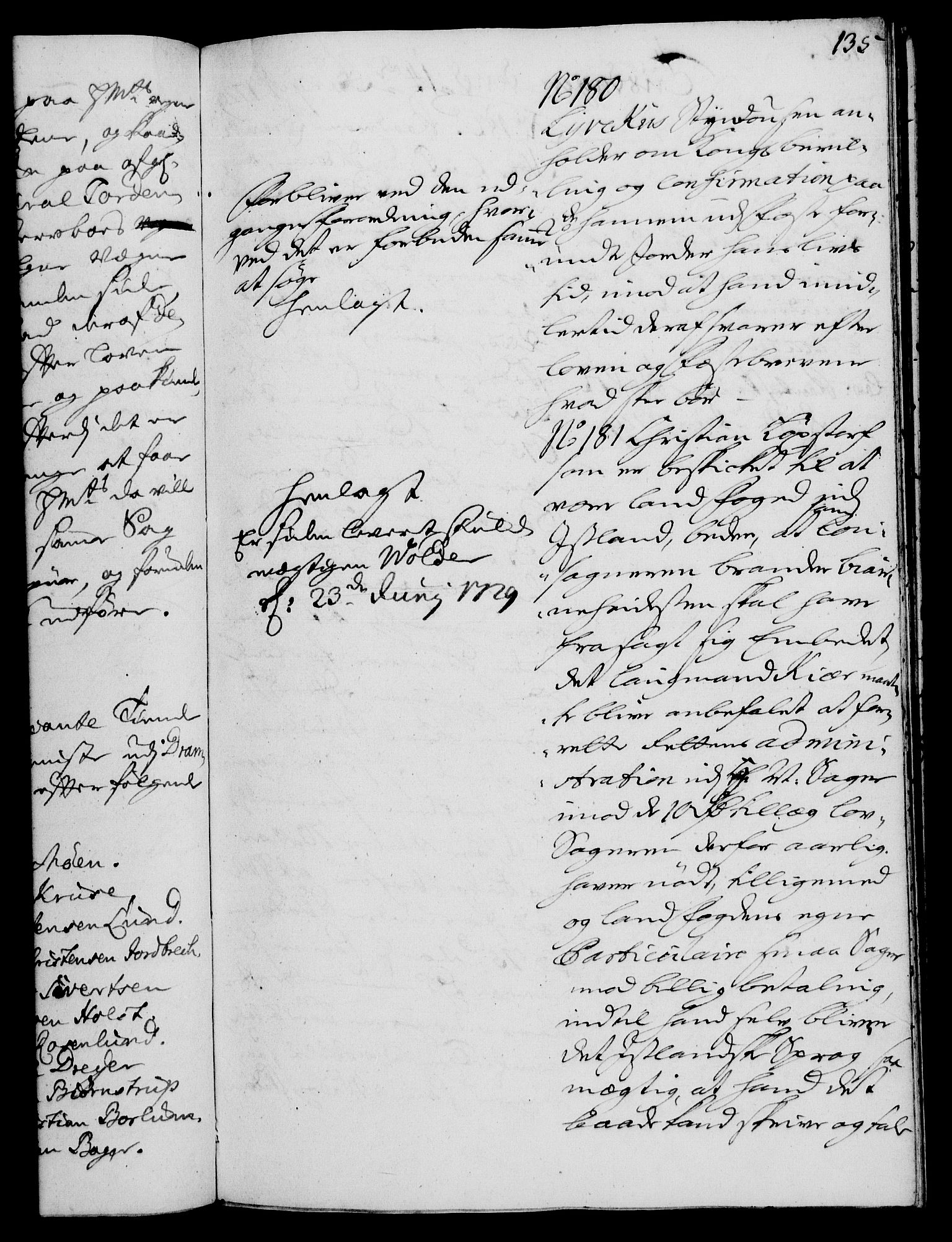 Rentekammeret, Kammerkanselliet, AV/RA-EA-3111/G/Gh/Gha/L0011: Norsk ekstraktmemorialprotokoll (merket RK 53.56), 1729, p. 135